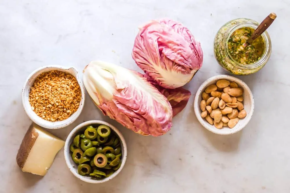 Radicchio Salad with Olives and Tarragon Vinaigrette