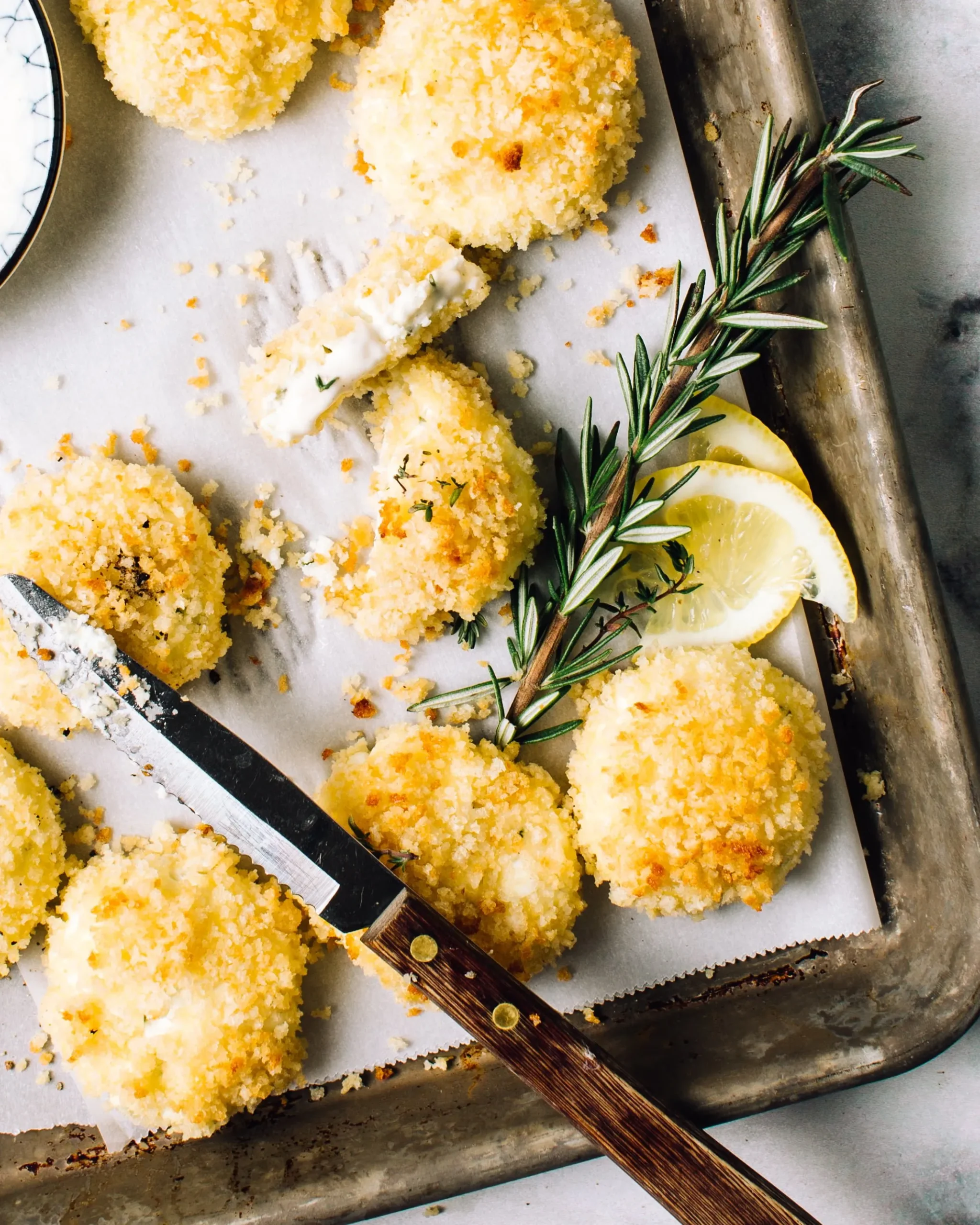 Rainbow Chard and Corn Fritters with Herbed Goat Cheese Sauce