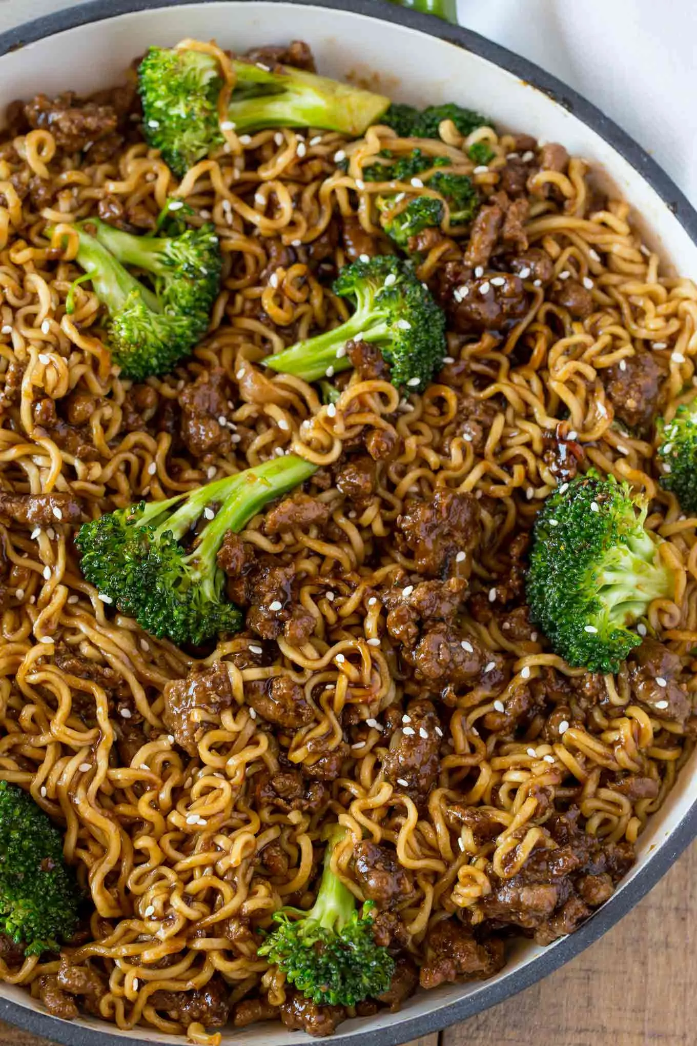 Ramen Noodles Beef and Beans