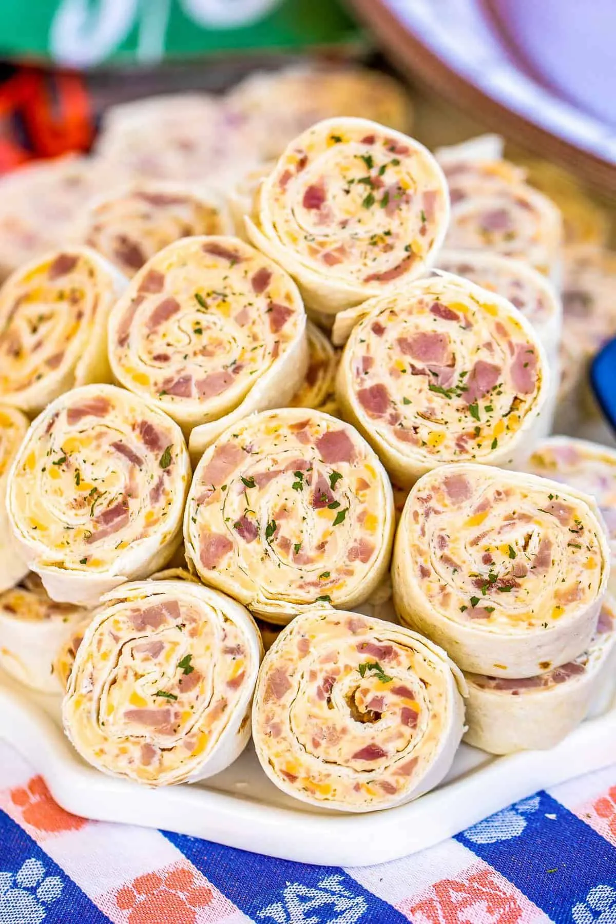 Ranch Ham and Cheese Pinwheels