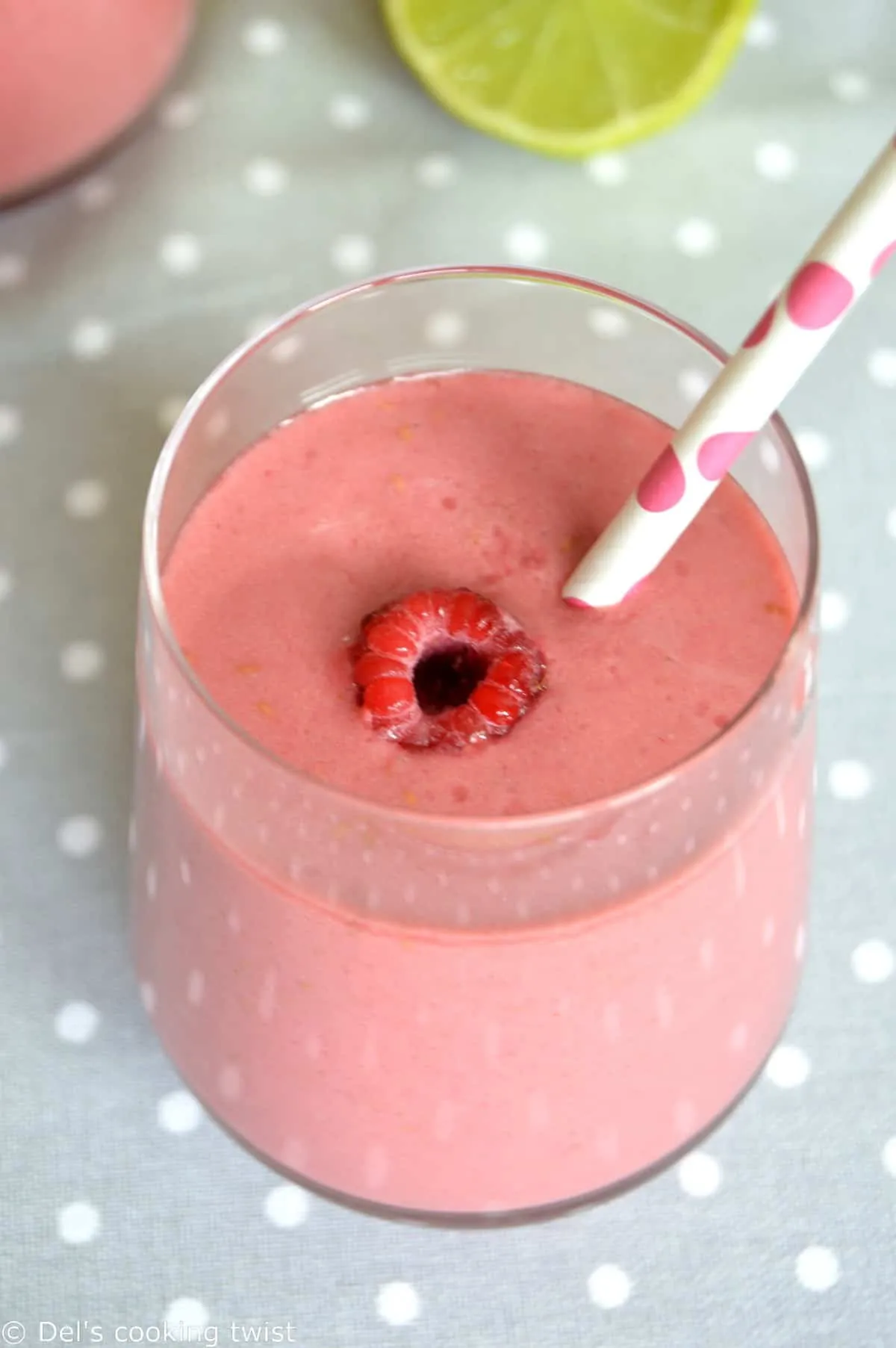 Raspberry Coconut Milk Smoothie