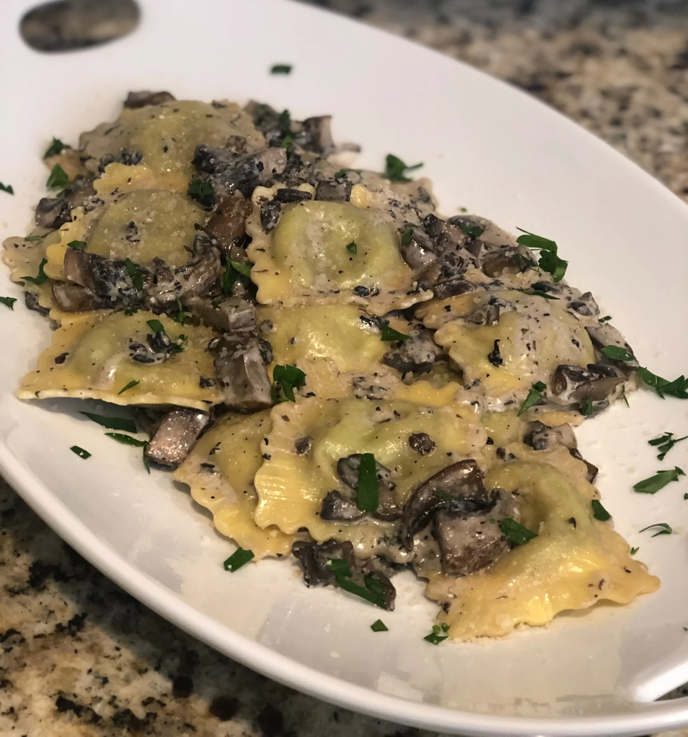 Ravioli Creamy Truffle Sauce