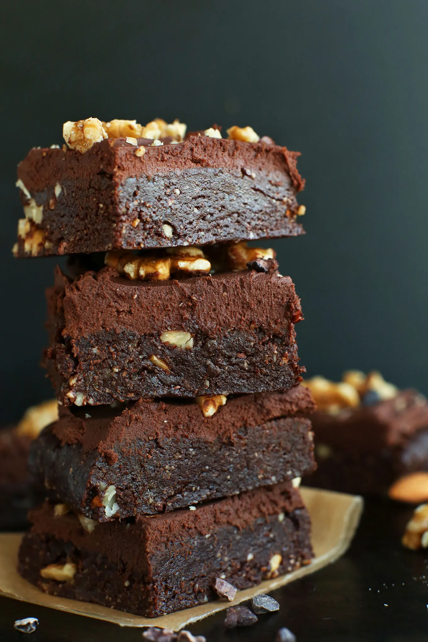 Raw Nut Brownies Ganache