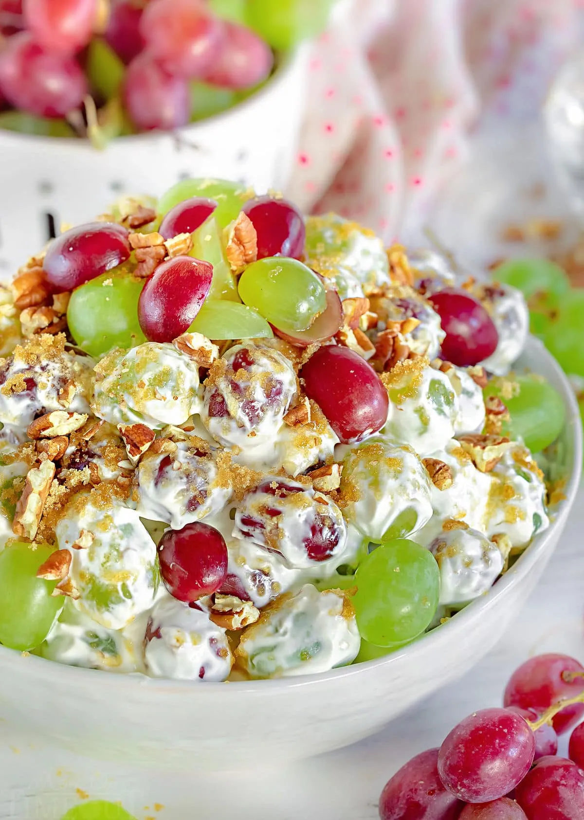 Red Holiday Seedless Grape Salad
