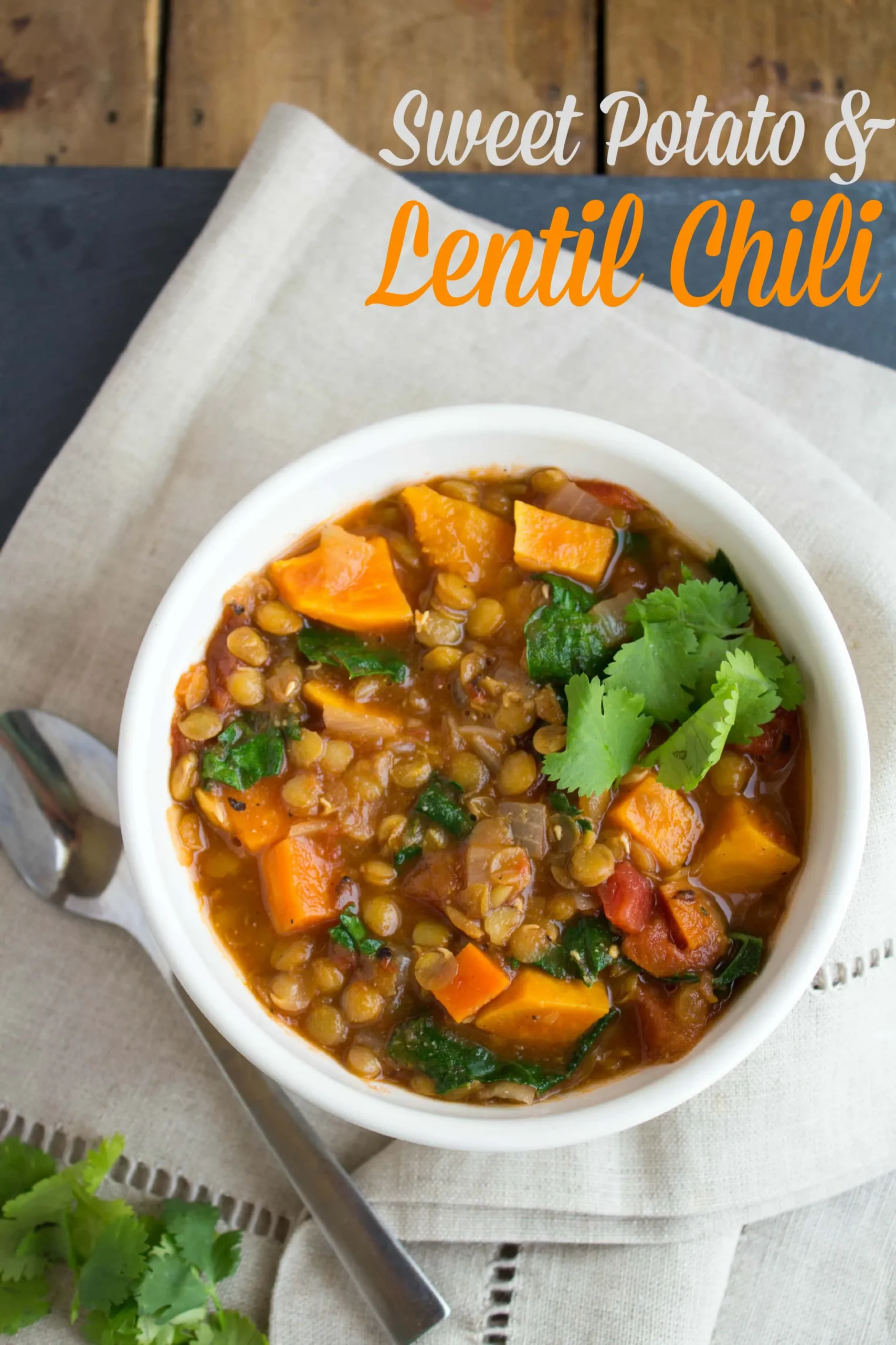 Red Lentil Sweet Potato and Carrot Vegan Chili
