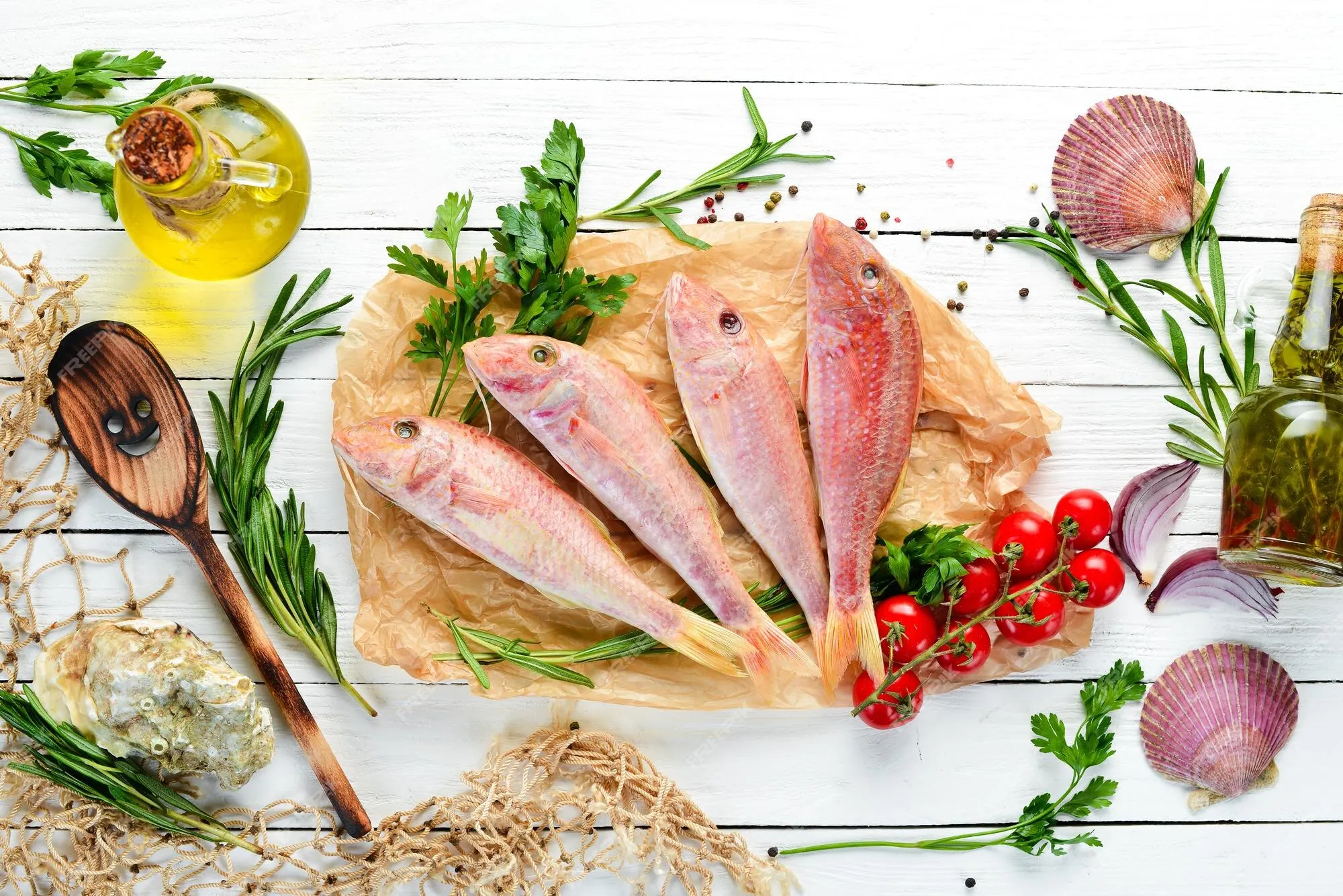 Red Mullet with Lemon and Rosemary