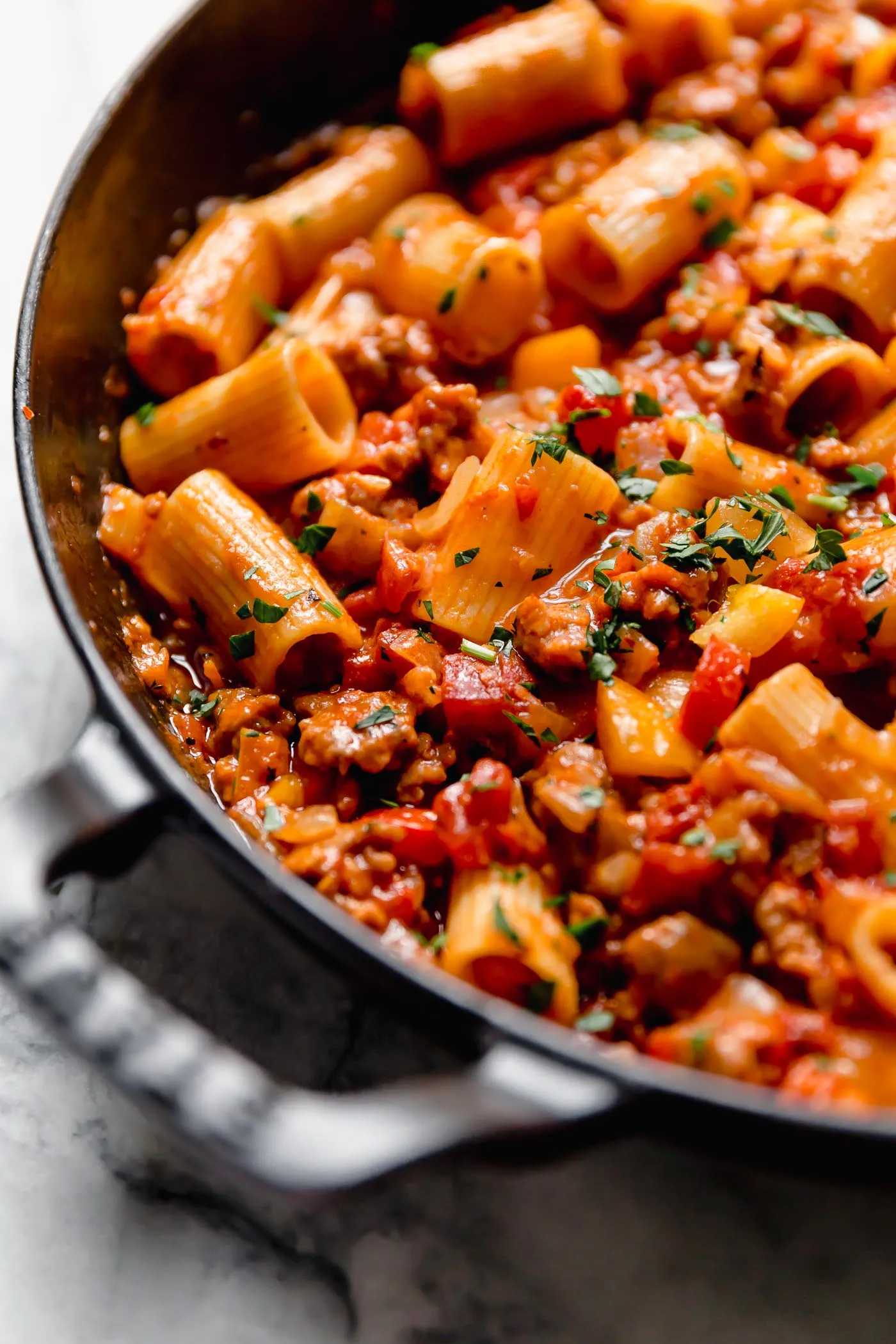 Red Pepper and Sausage Pasta Sauce