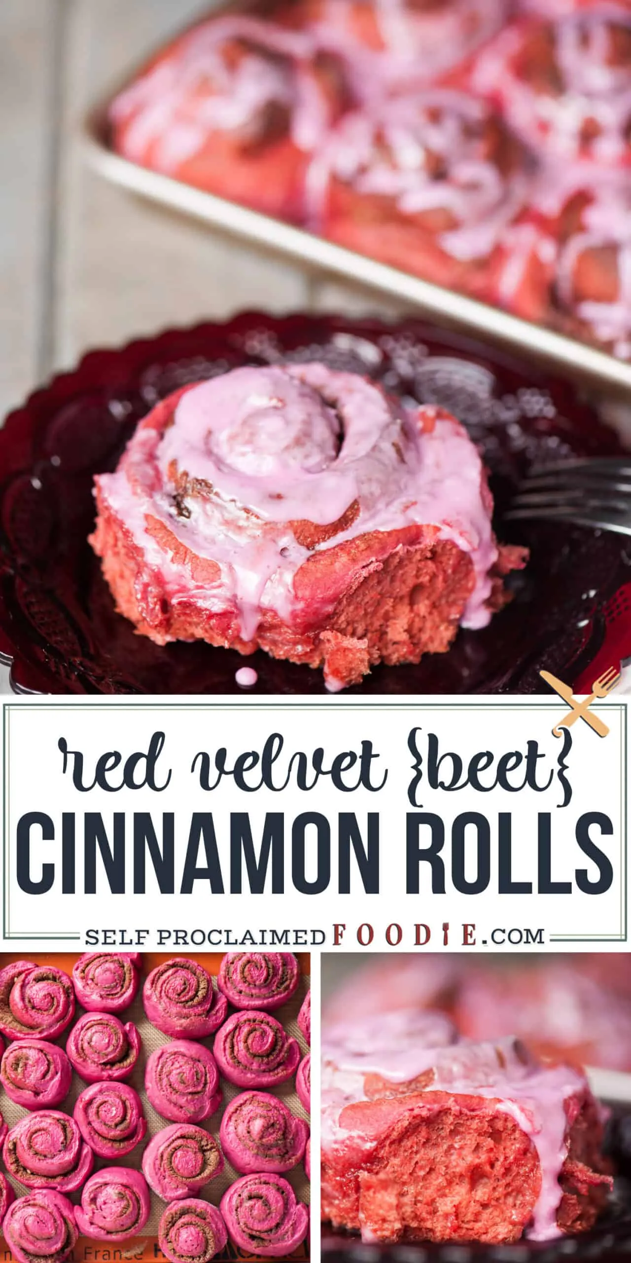 Red Velvet Beet Cinnamon Rolls
