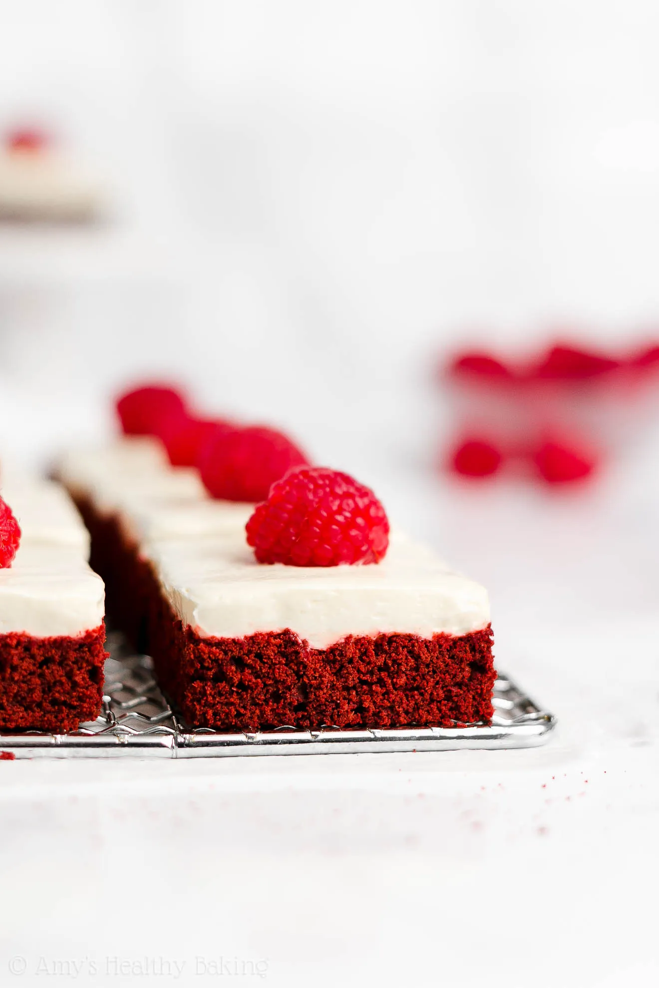 Red Velvet Cookie Bars with Cream Cheese Frosting