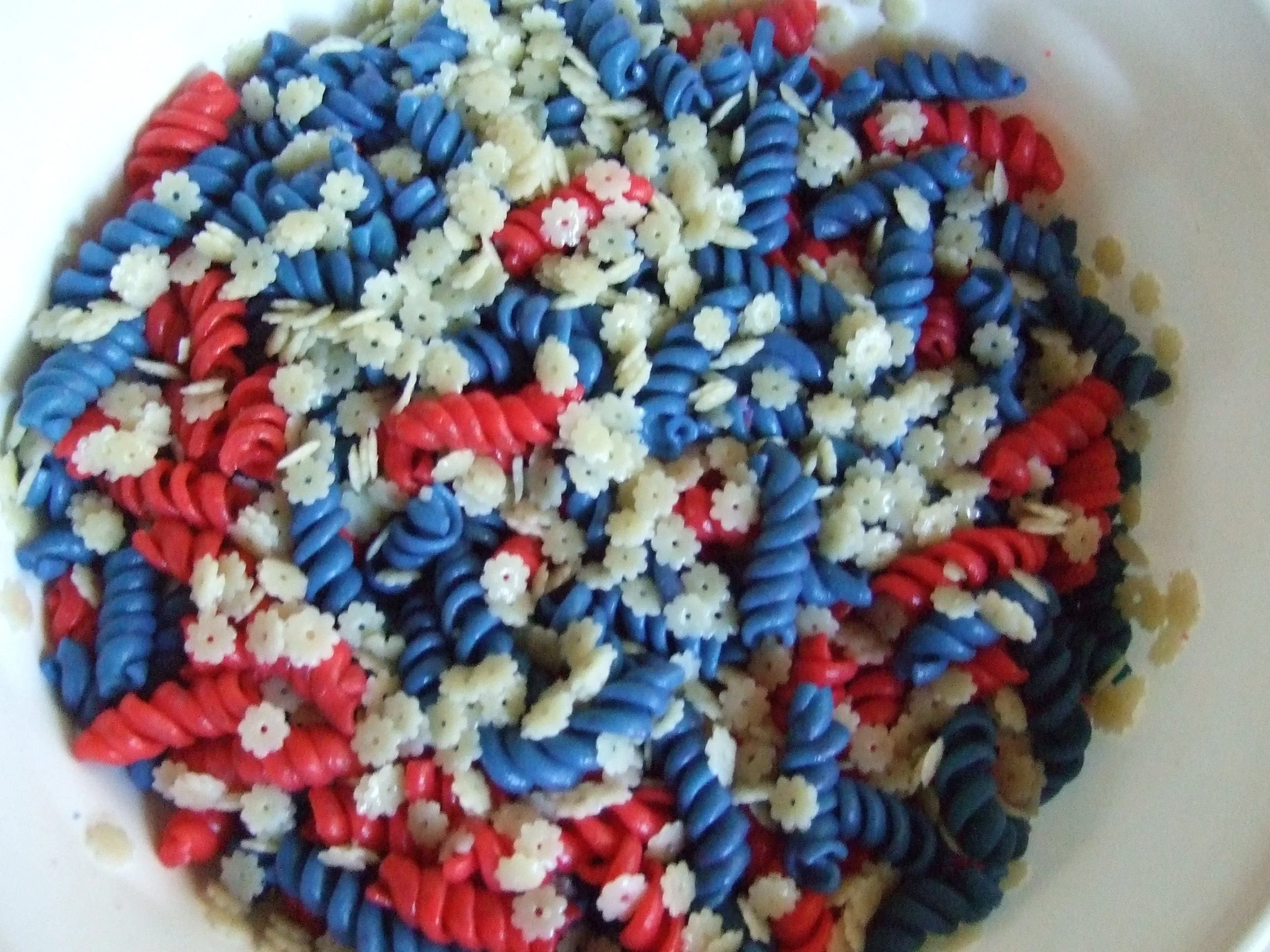 Red White and Blue Pasta Salad
