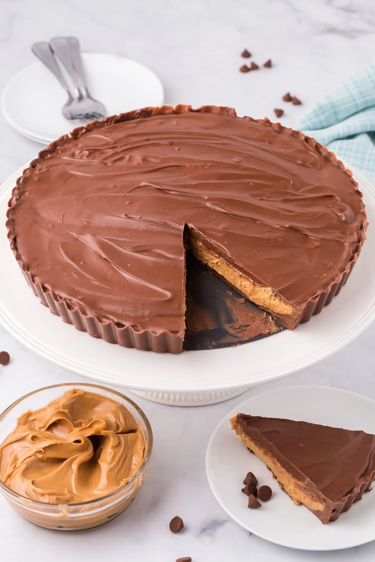 Reese Peanut Butter Cups Pie