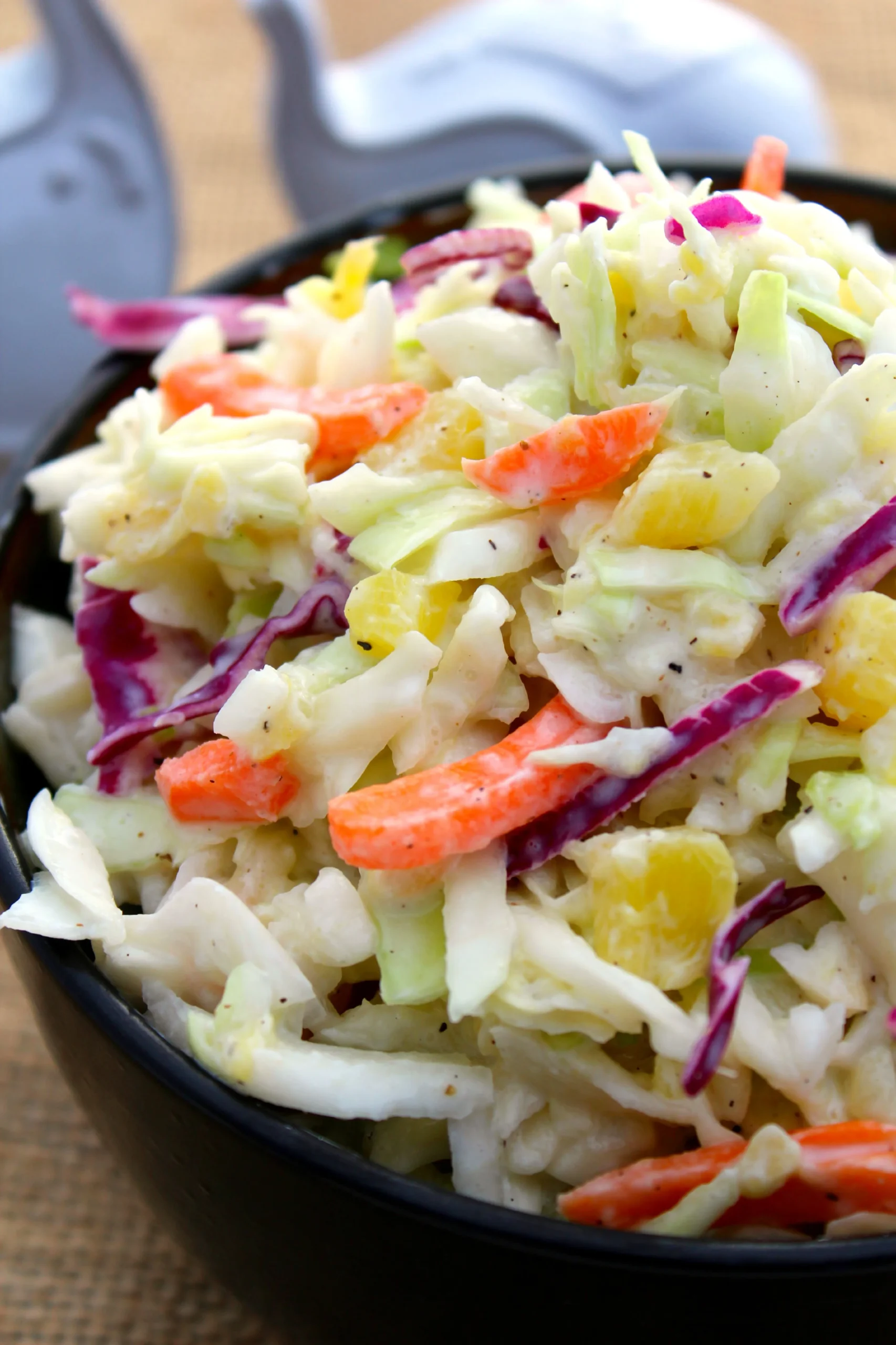 Refreshing Creamy Pineapple Coleslaw