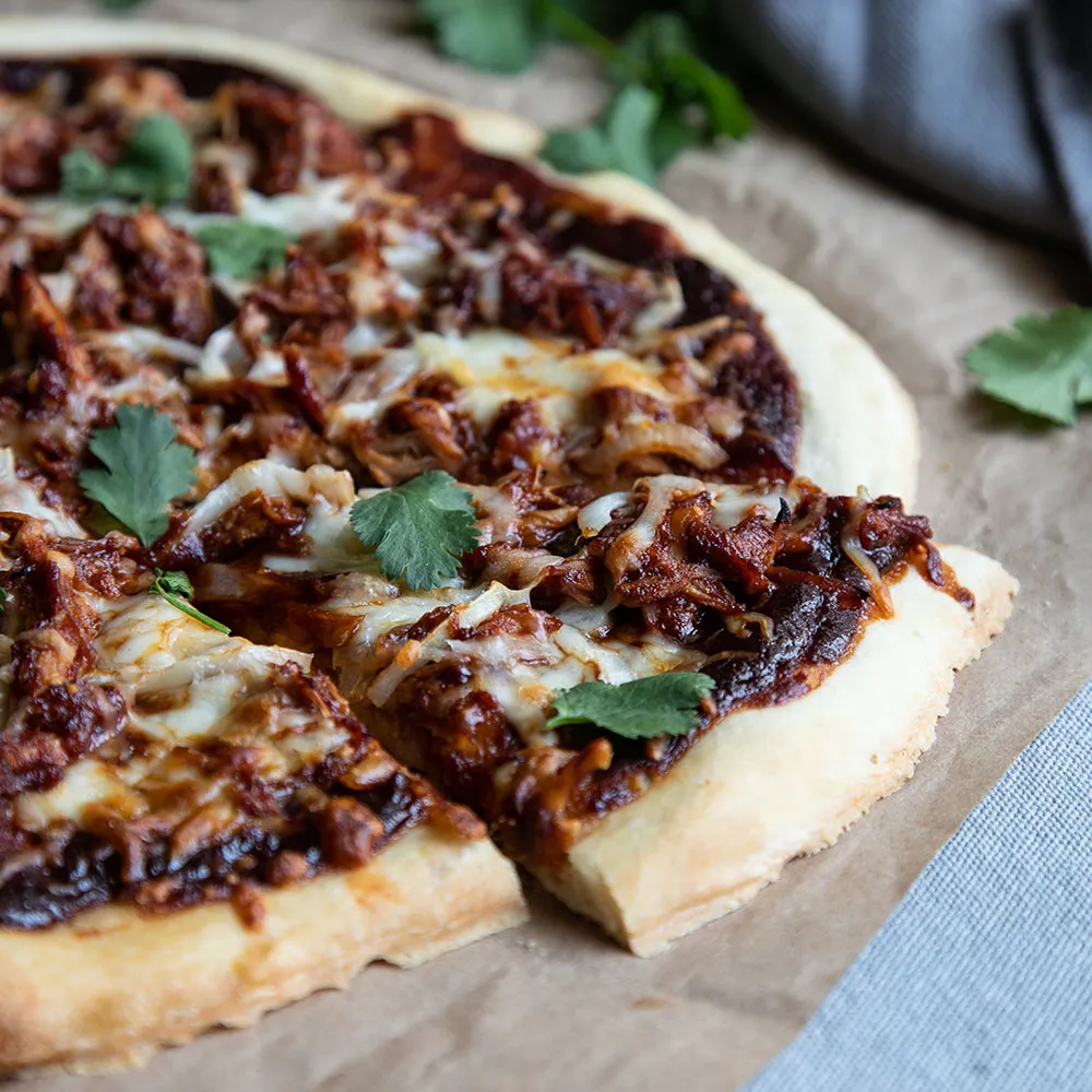 Renato's Thai BBQ Chicken Pizza