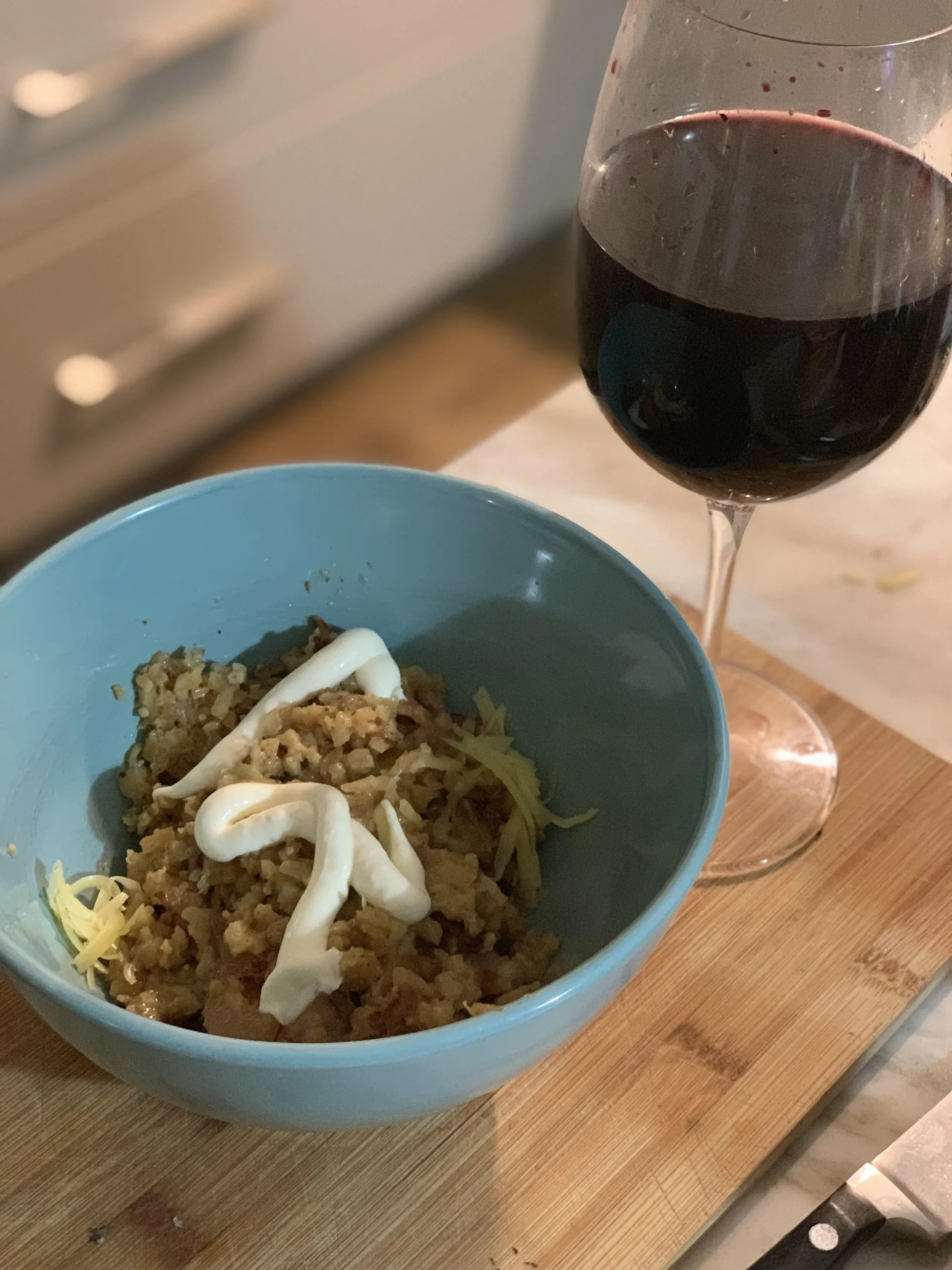 Rice with Cheese and Onions