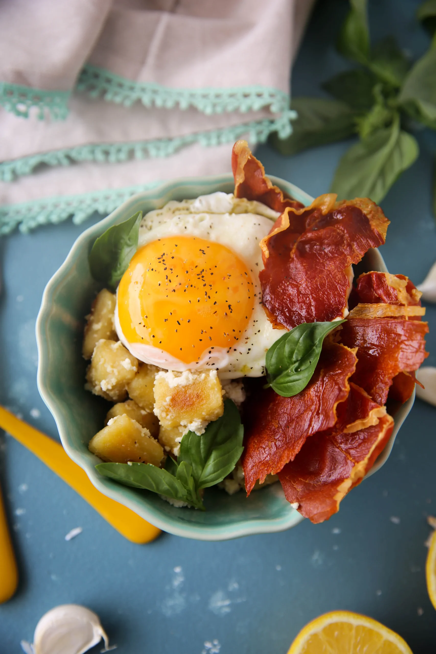 Ricotta Gnocchi with Crispy Prosciutto