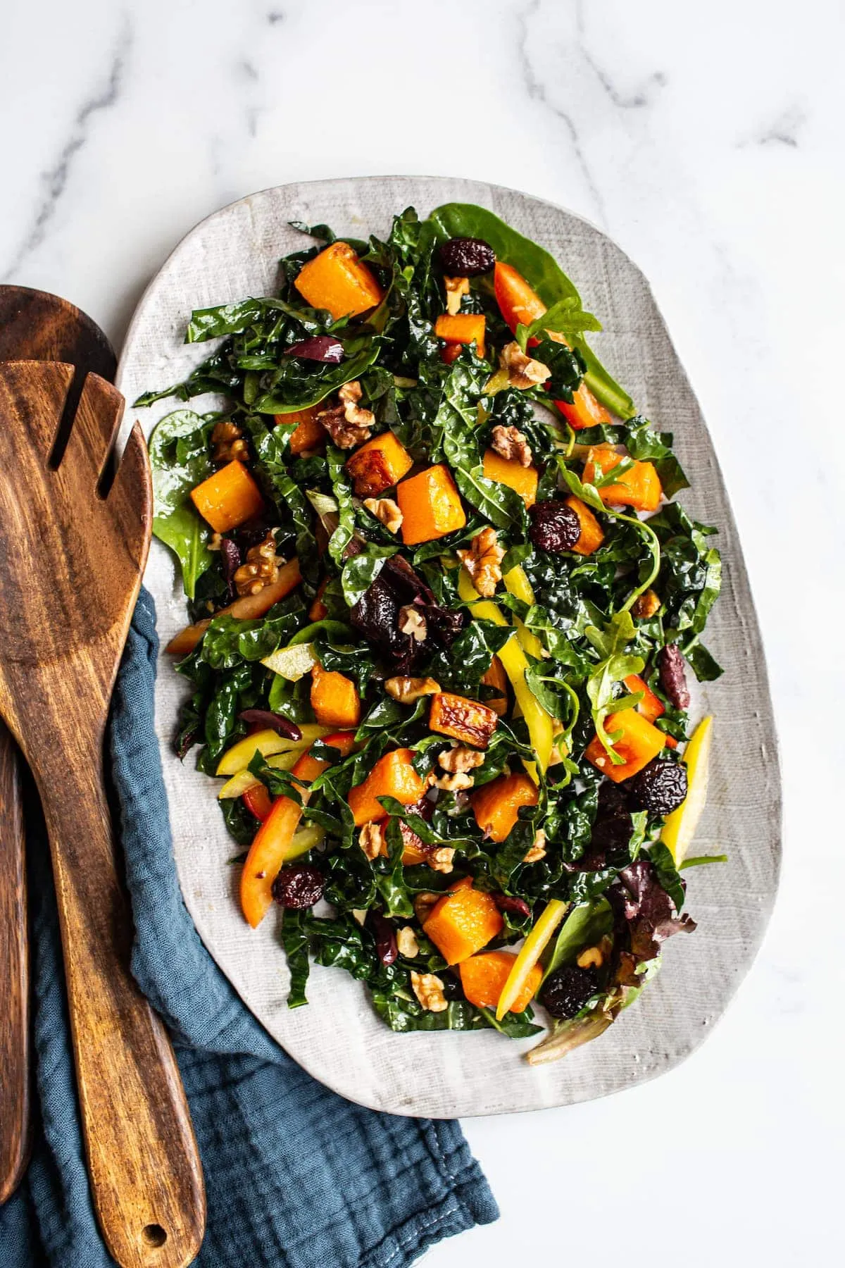 Roast Butternut Salad with African Dressing