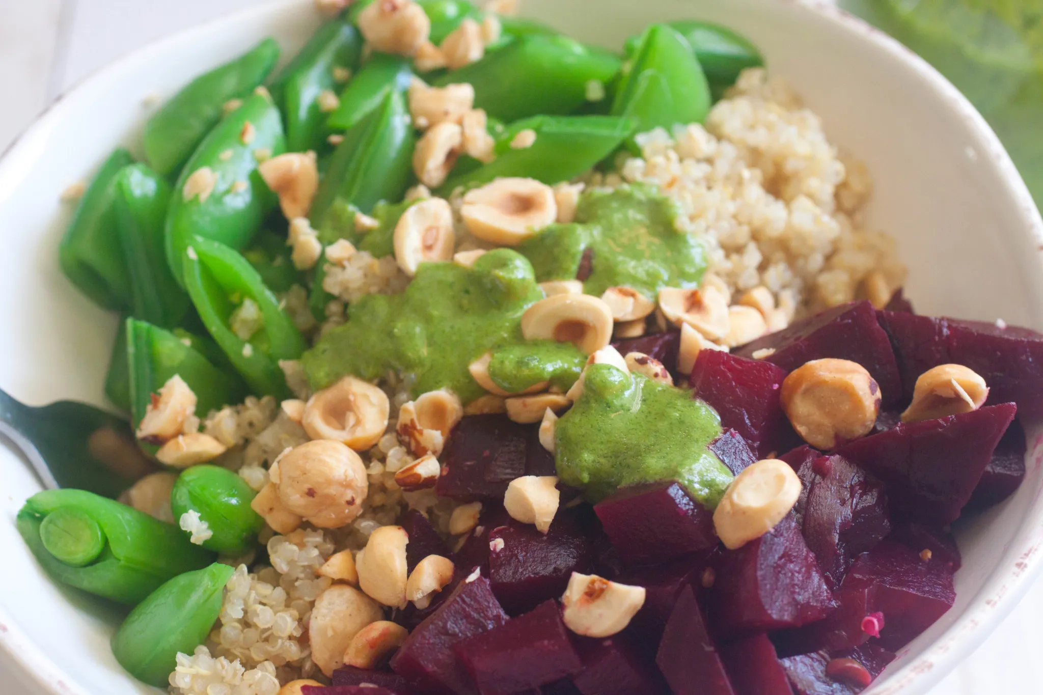 Roasted Beet and Sugar Snap Pea Salad