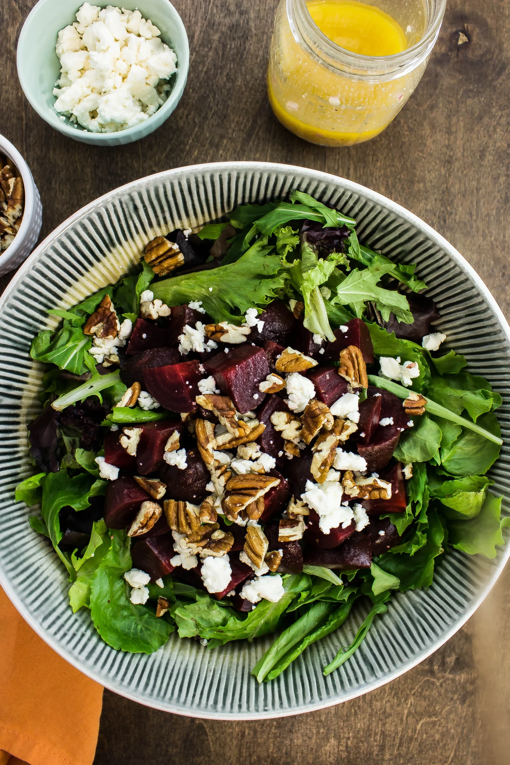 Roasted Beetroot Salad with Feta Cheese