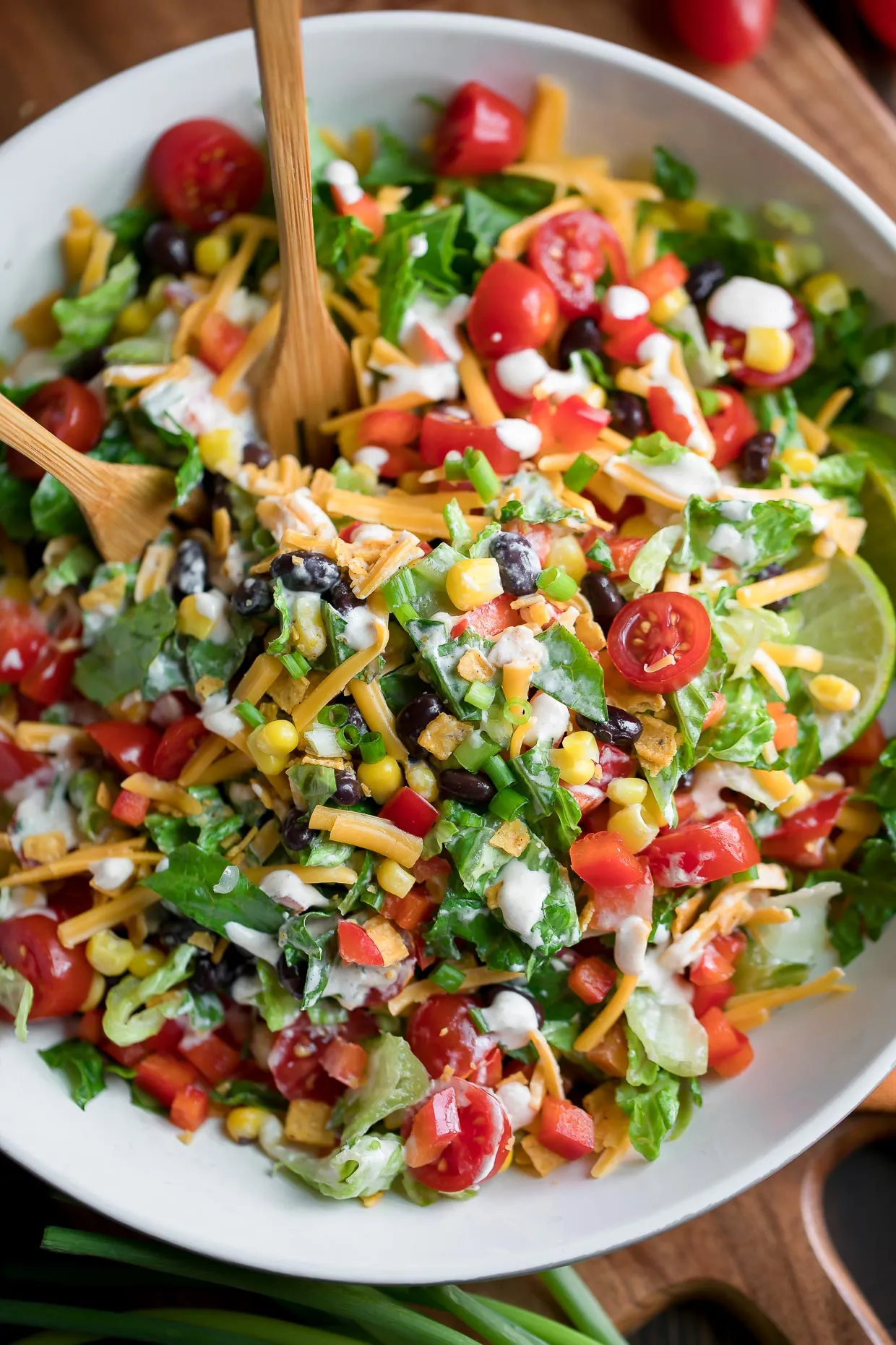 Roasted Black Bean Taco Salad