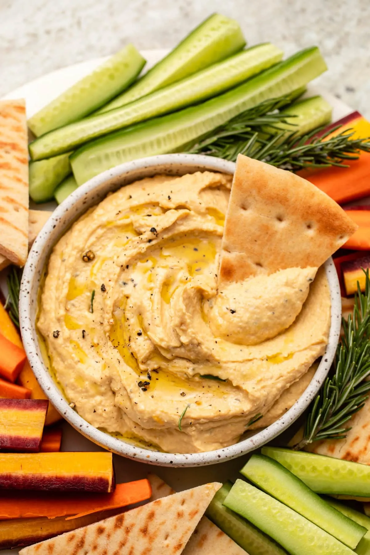 Roasted Butternut Squash Harissa Hummus