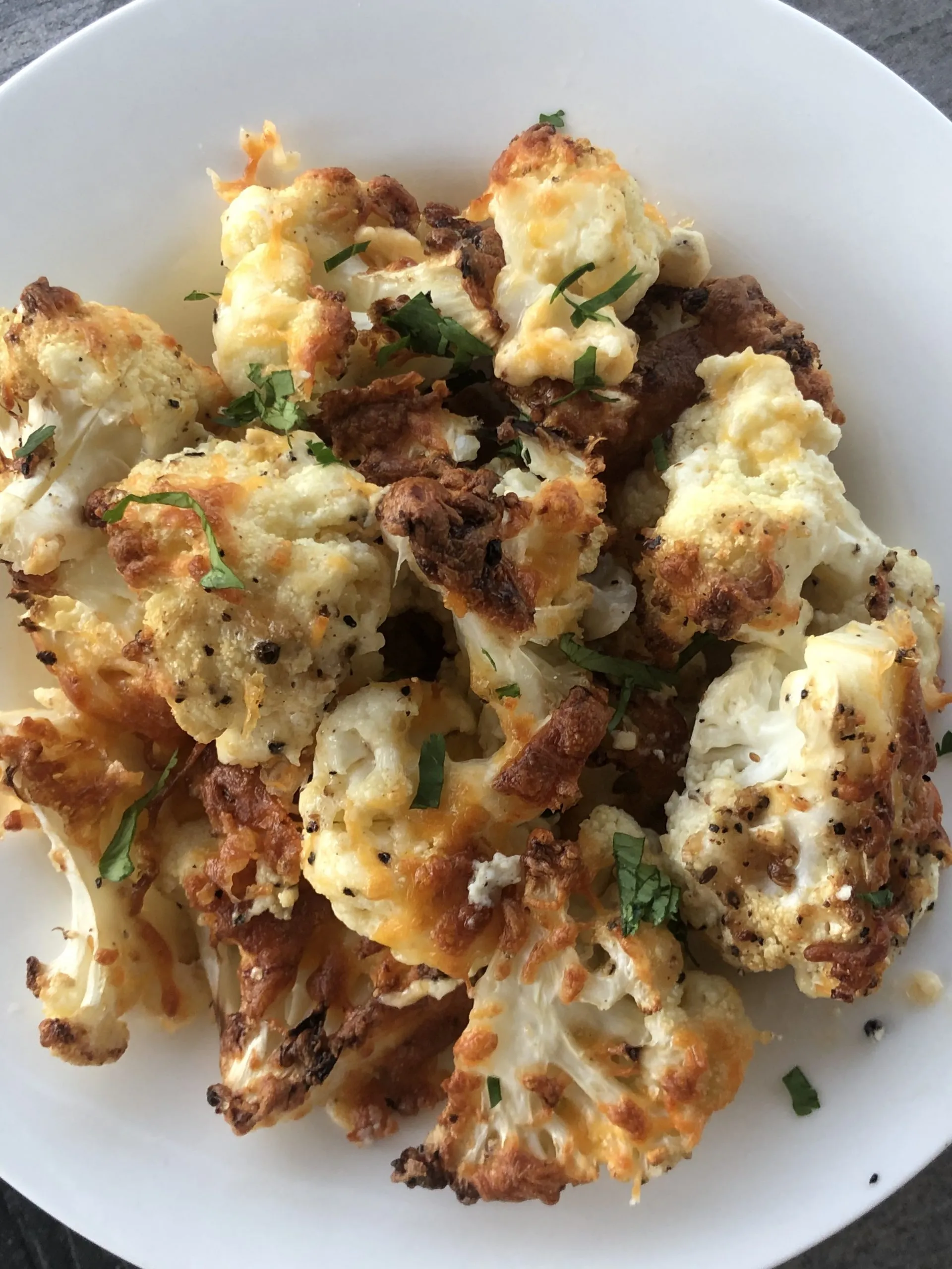 Roasted Cauliflower with Maple Jalapeno Glaze
