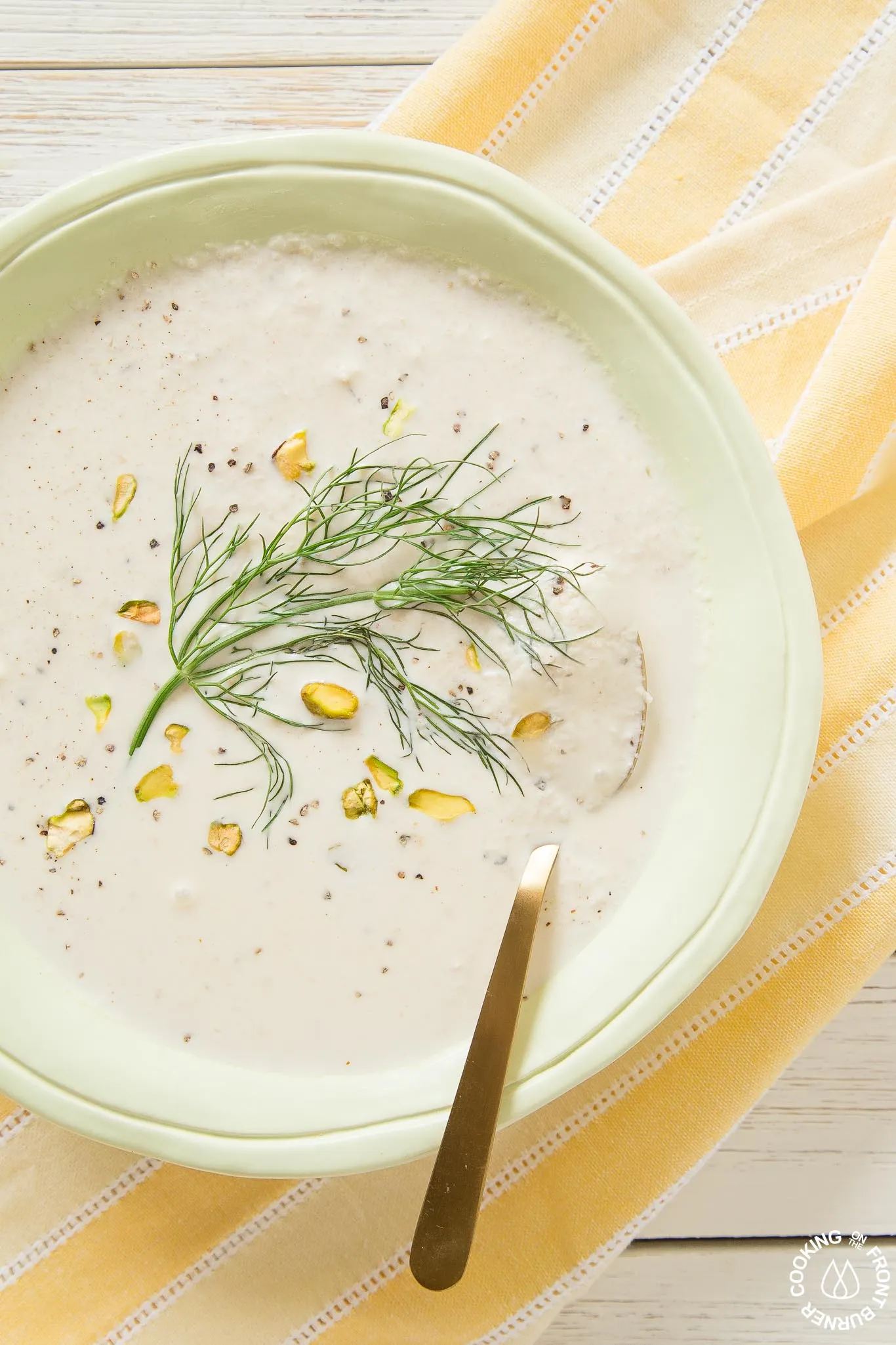 Roasted Fennel Cauliflower Soup
