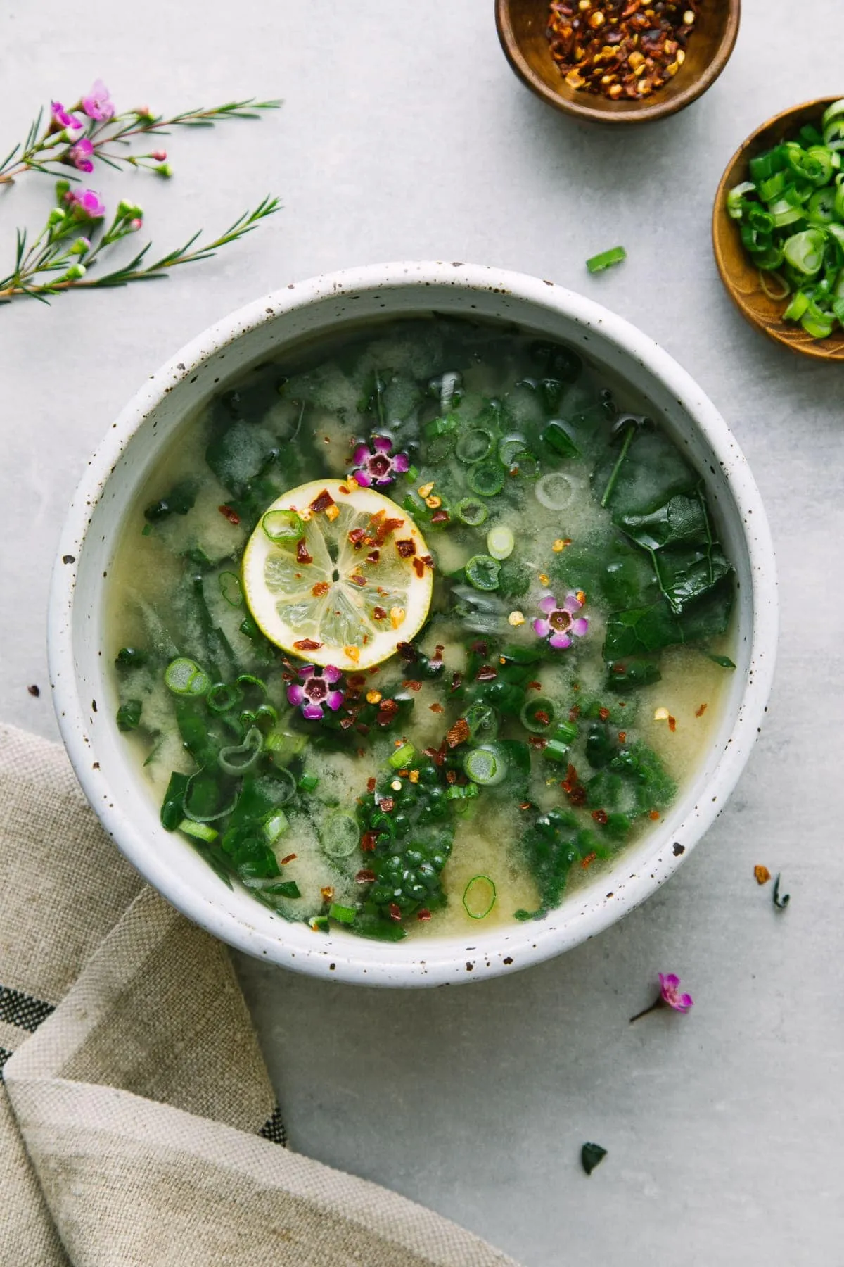 Roasted Garlic Miso Greens