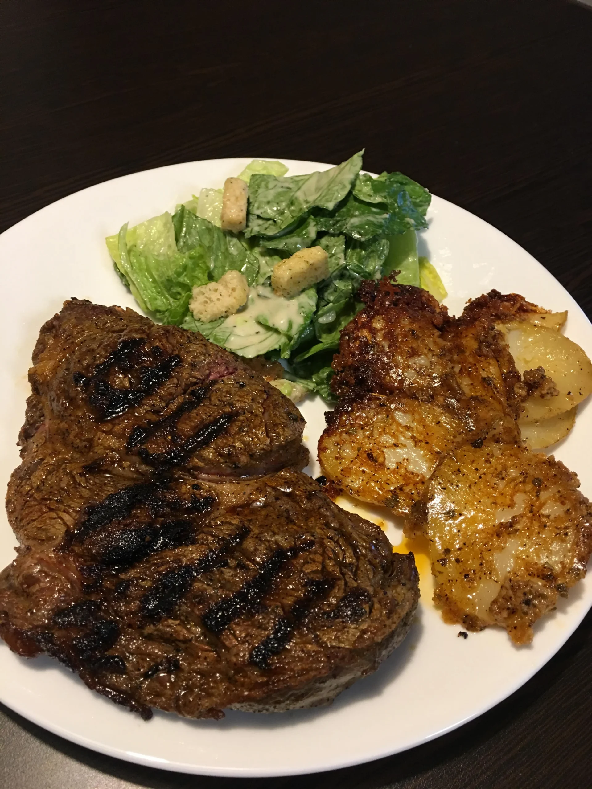Roasted Garlic Parmesan Ribeye Steaks