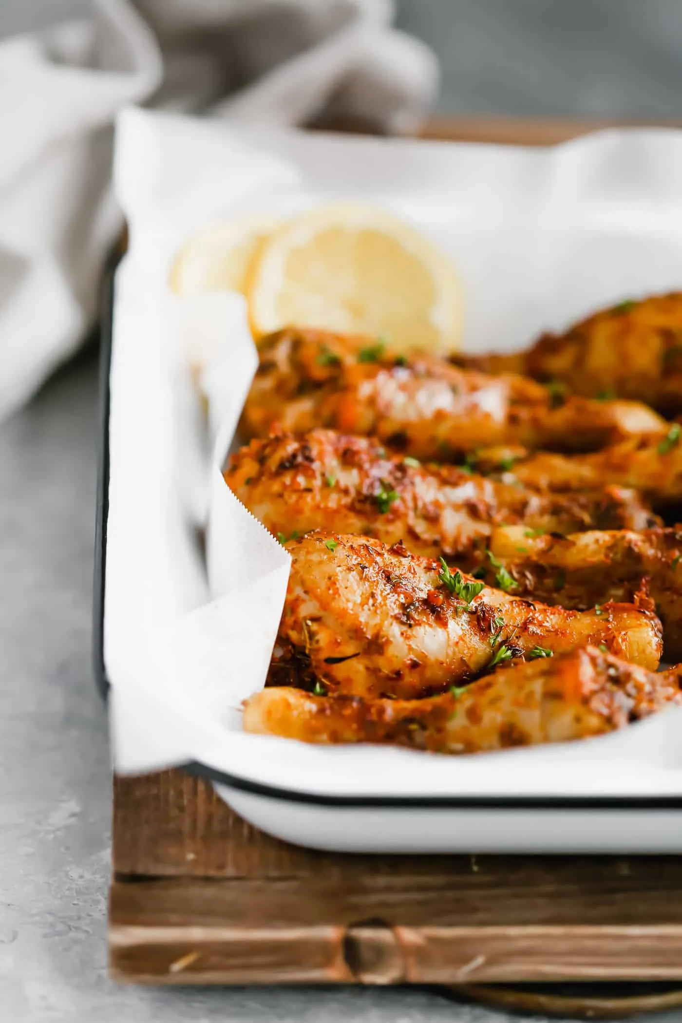 Roasted Lemon Chicken Legs