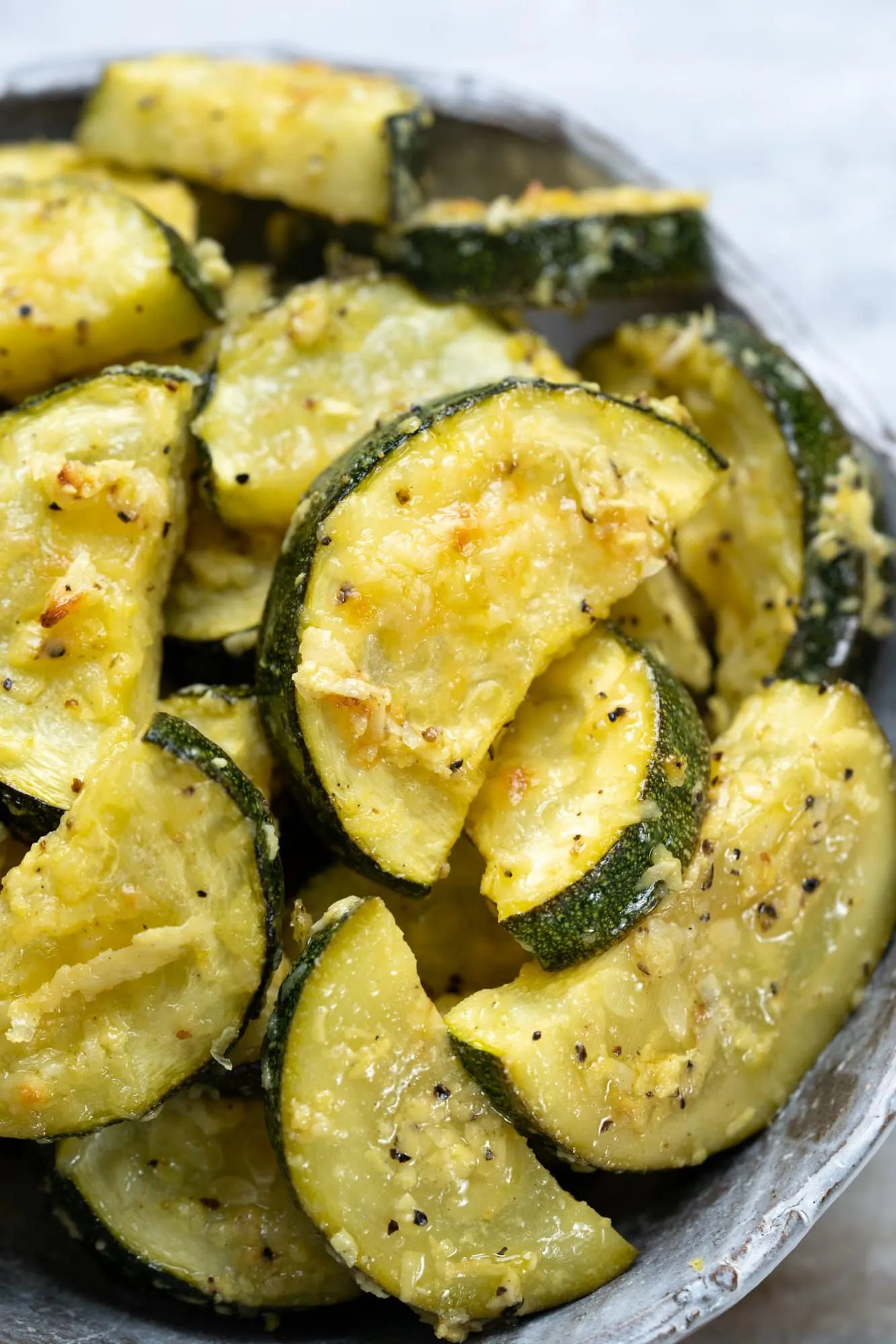 Roasted Lemon Pepper Zucchini