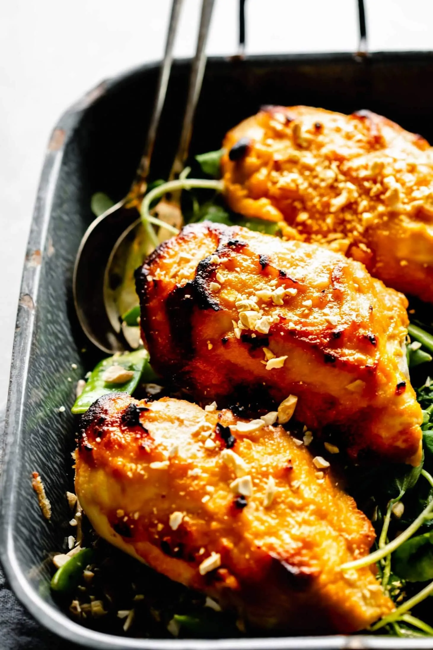 Roasted Miso Butter Chicken Thighs