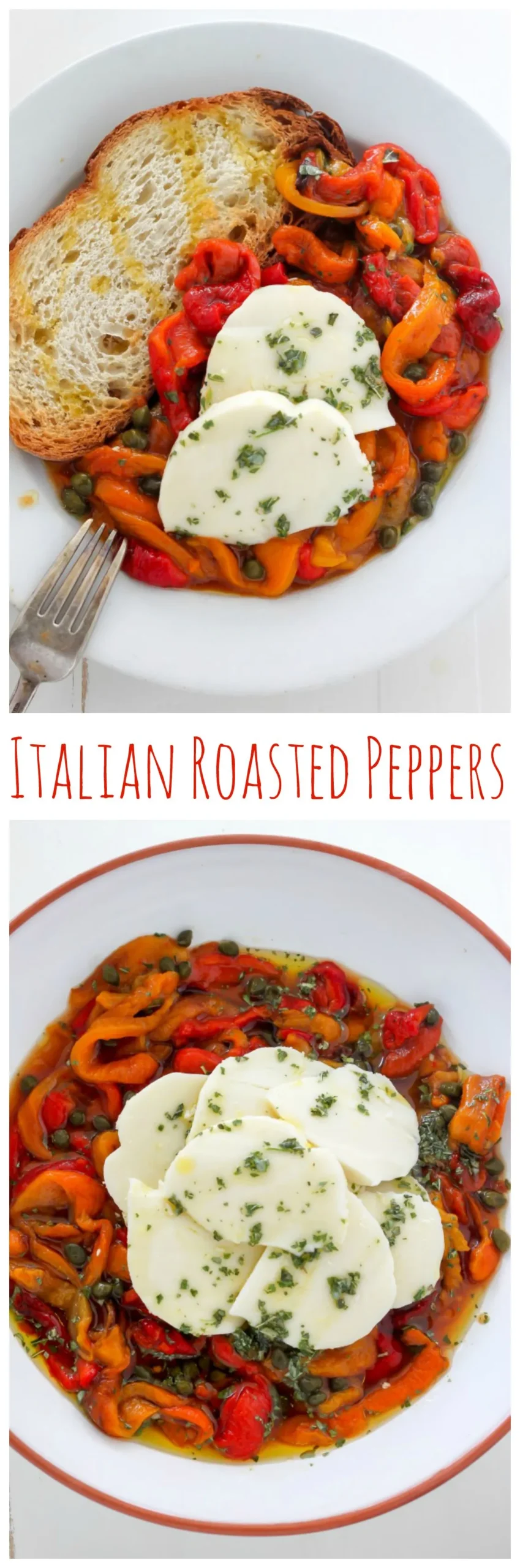 Roasted Pepper, Caper, and Mozzarella Pasta