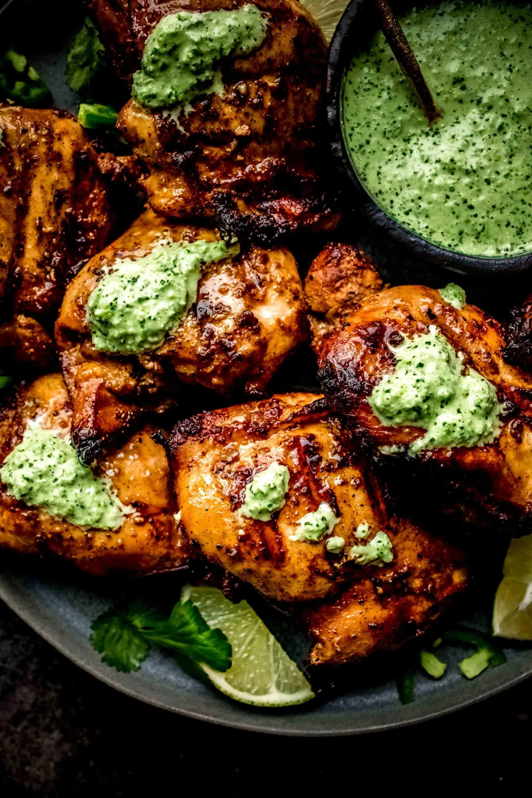 Roasted Peruvian Chicken with Aji Verde