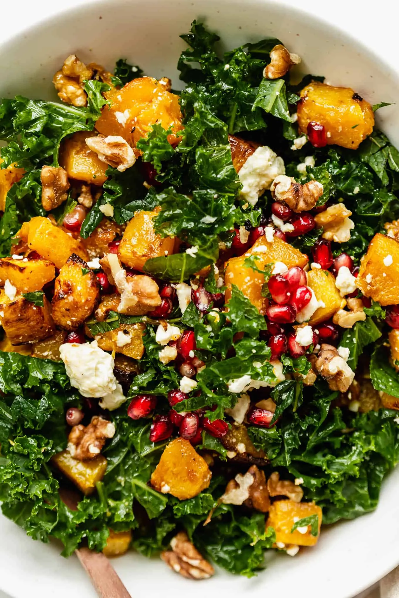 Roasted Pumpkin Kale Warm Salad