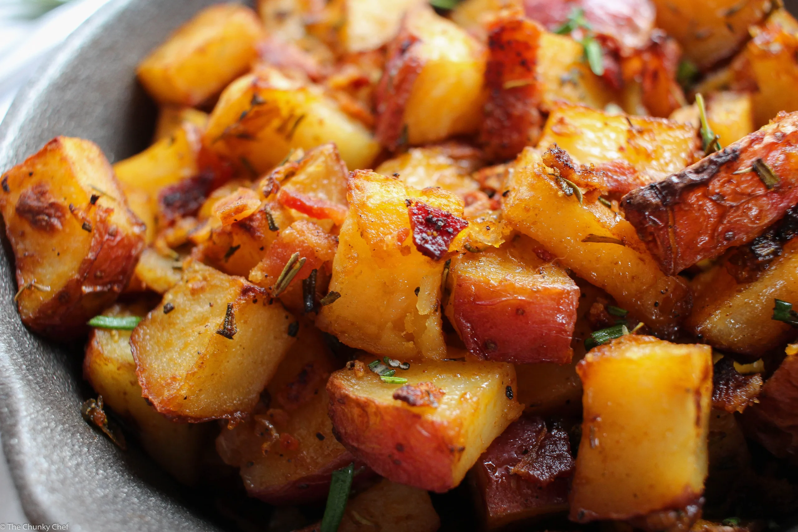 Roasted Red Potatoes with Bacon and Onion