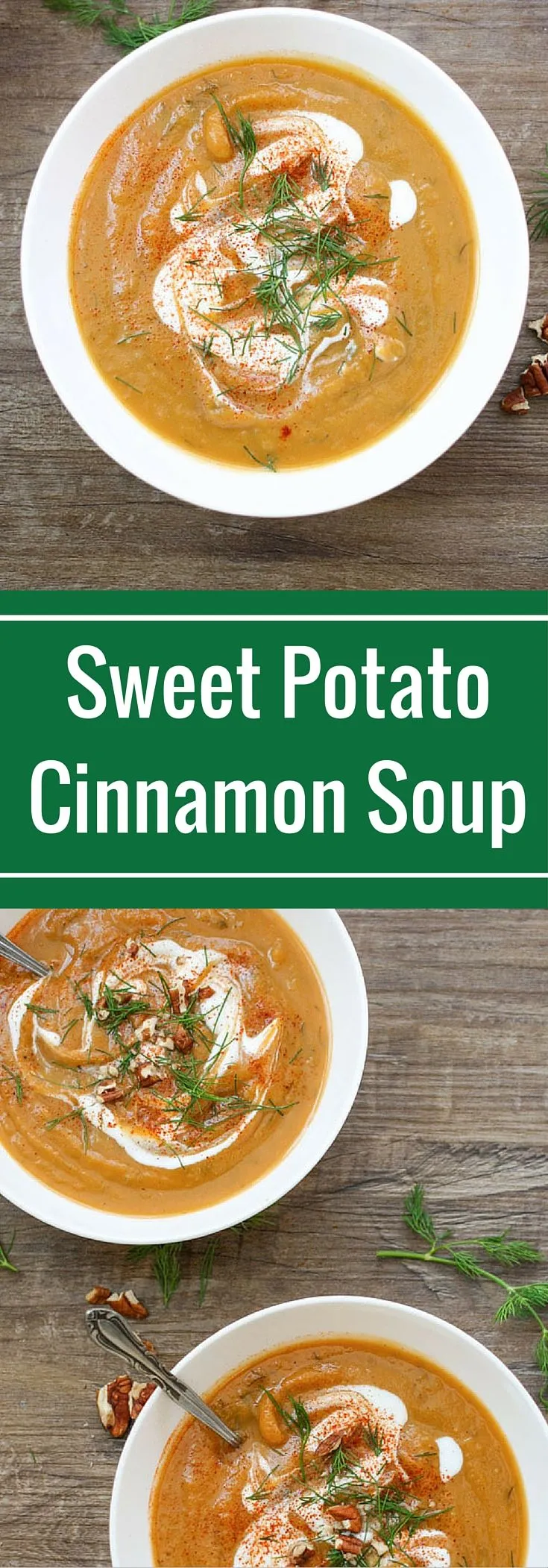 Roasted Sweet Potato Cinnamon Soup