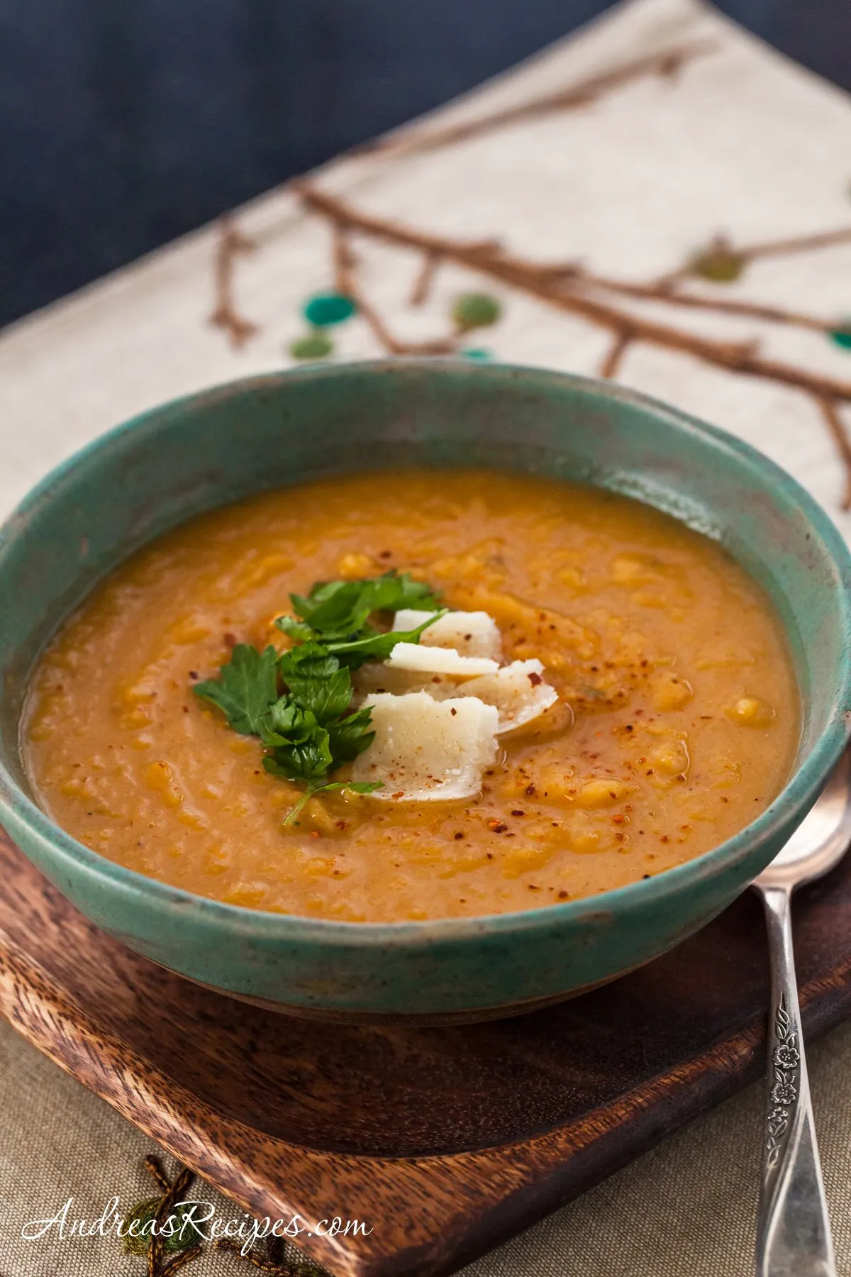 Roasted Sweet Potato and Leek Soup