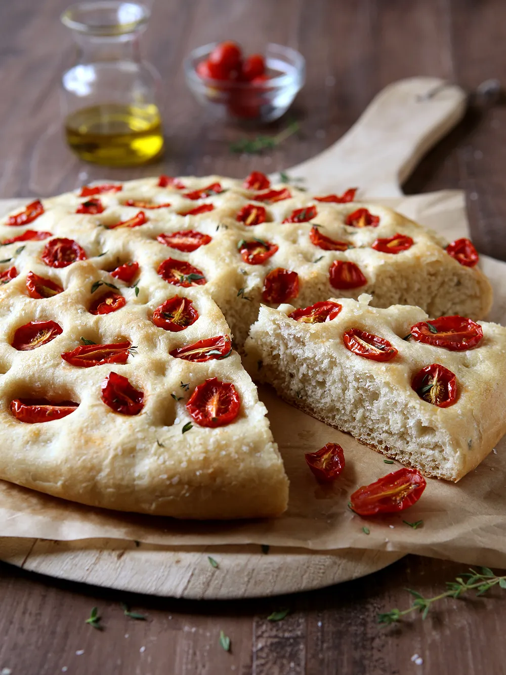 Roasted Tomato Focaccia Sandwiches