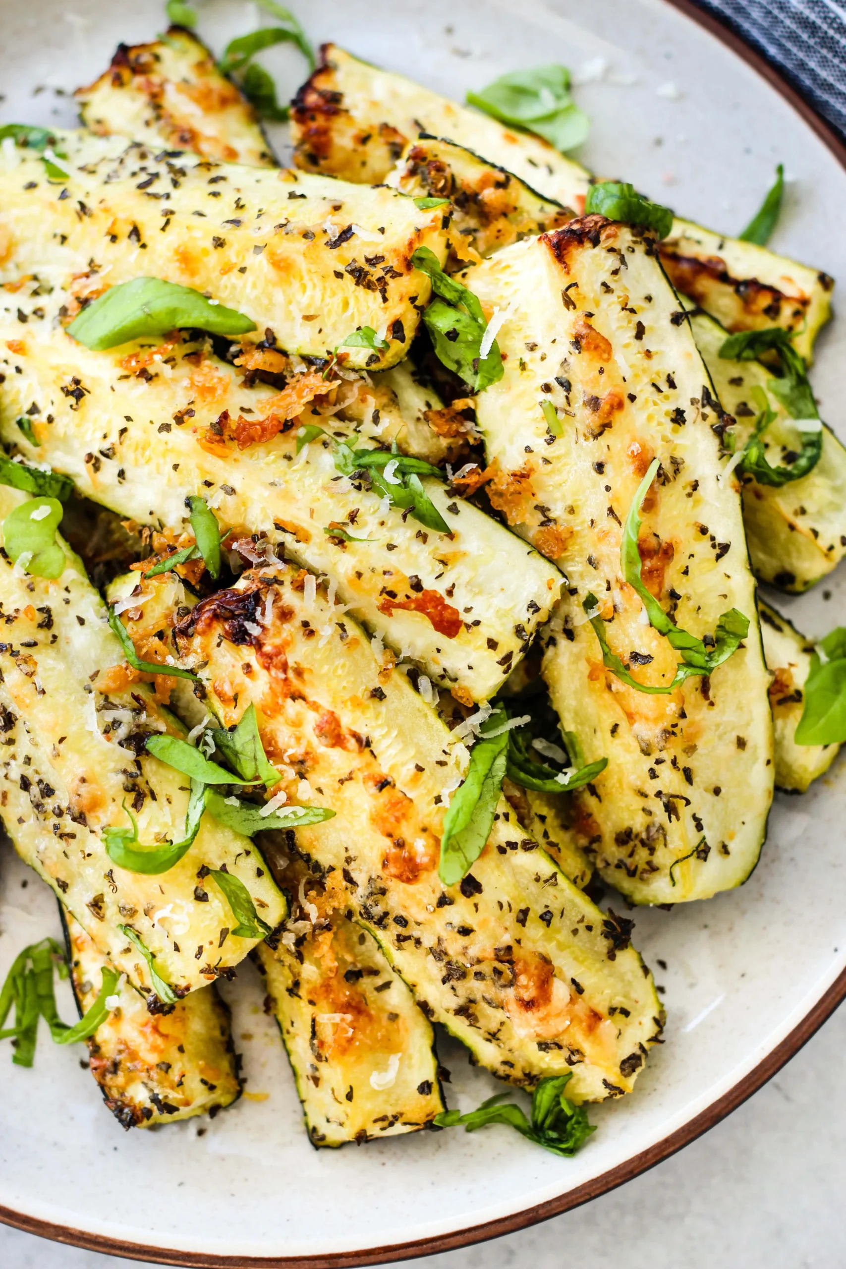Roasted Zucchini with Parmesan