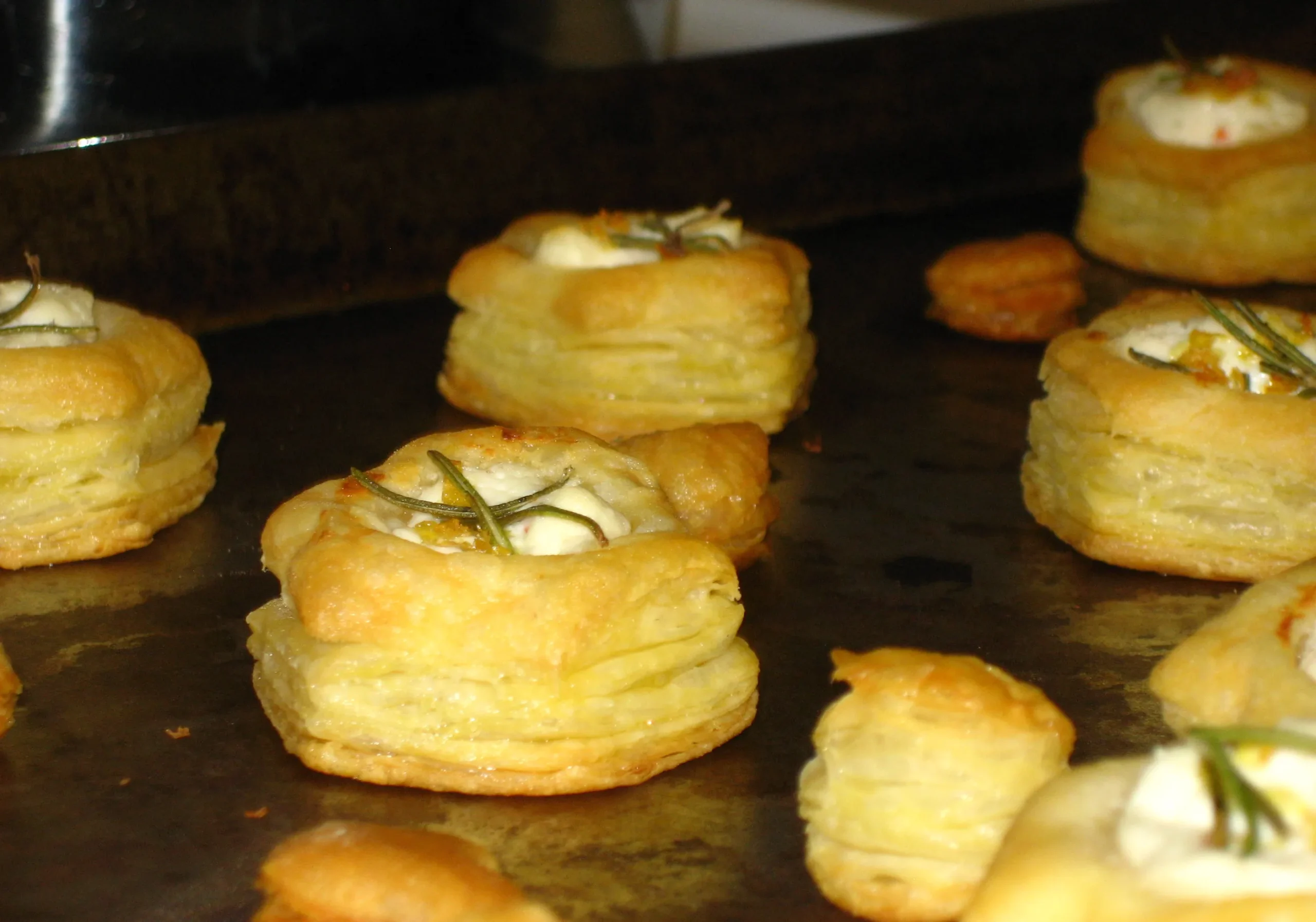 Rosemary Goat Cheese Puff Pastry