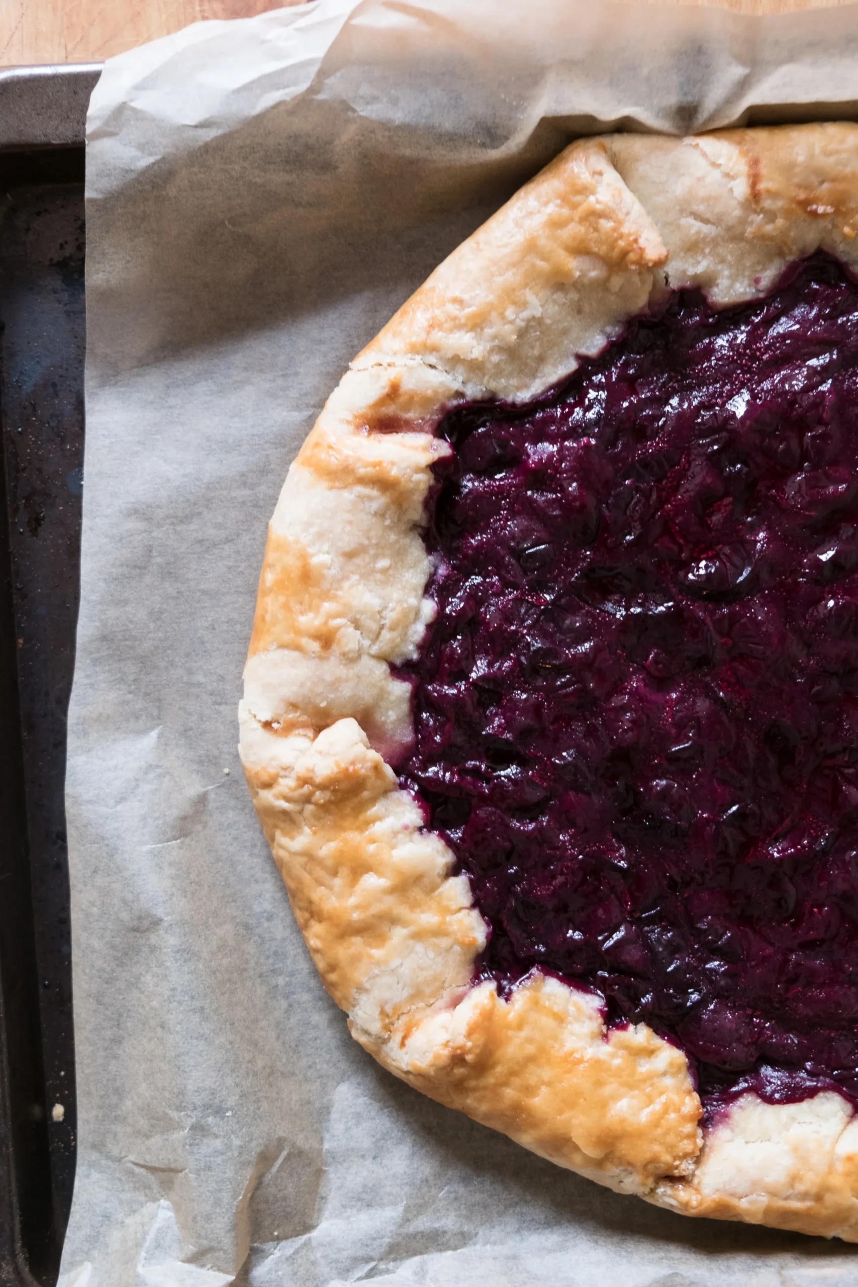 Rustic Homemade Grape Galette