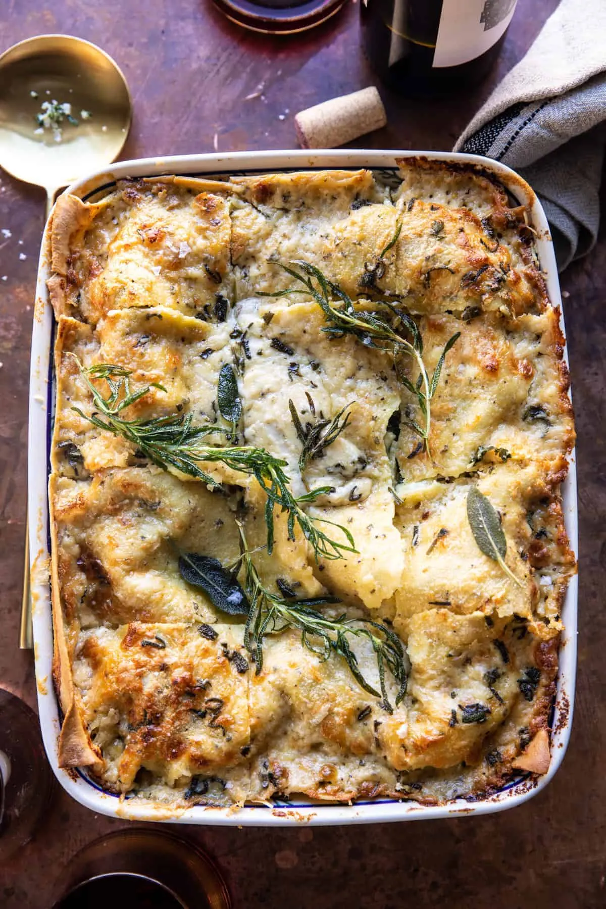 Sage Pesto Florentine Lasagna