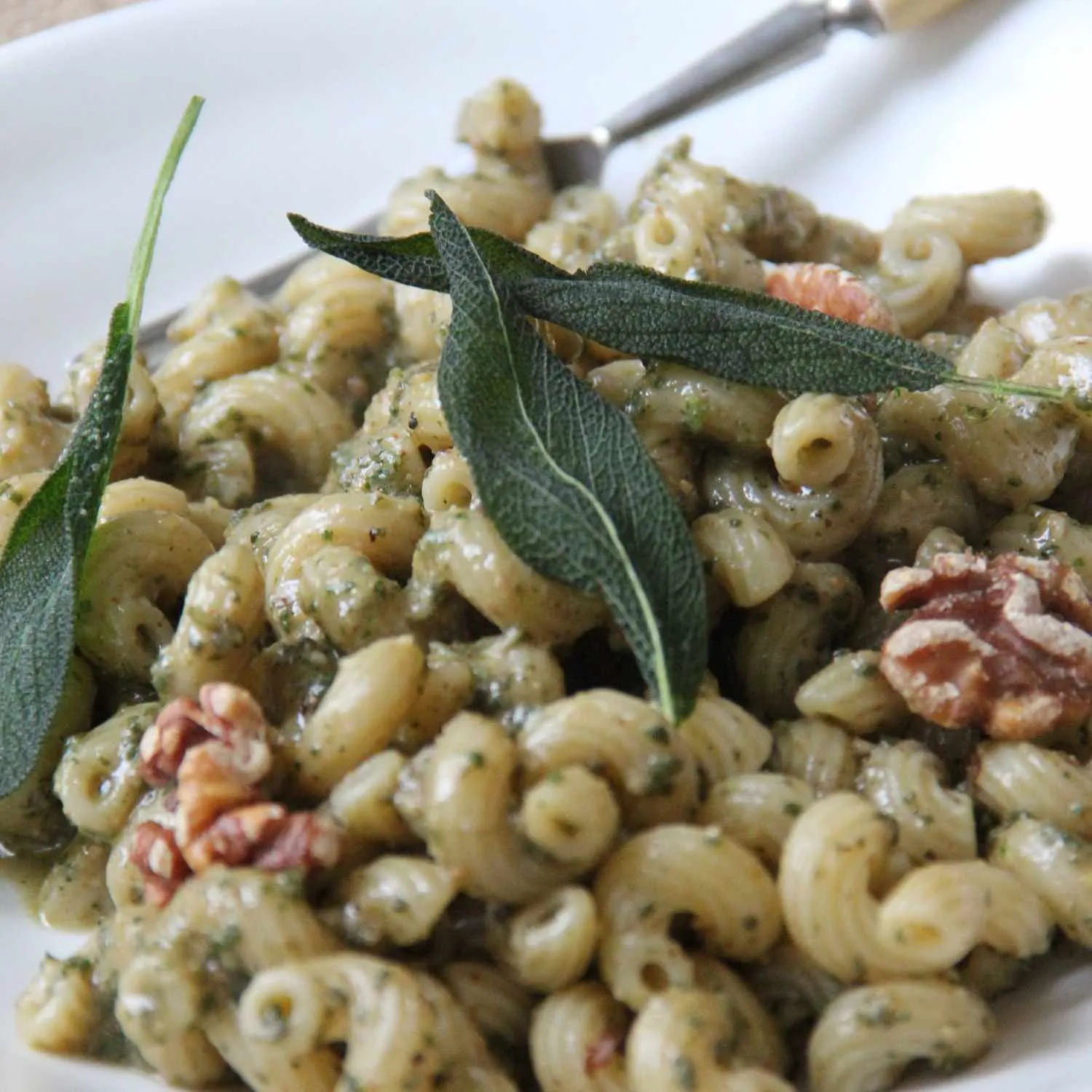 Sage Walnut Pesto Pasta