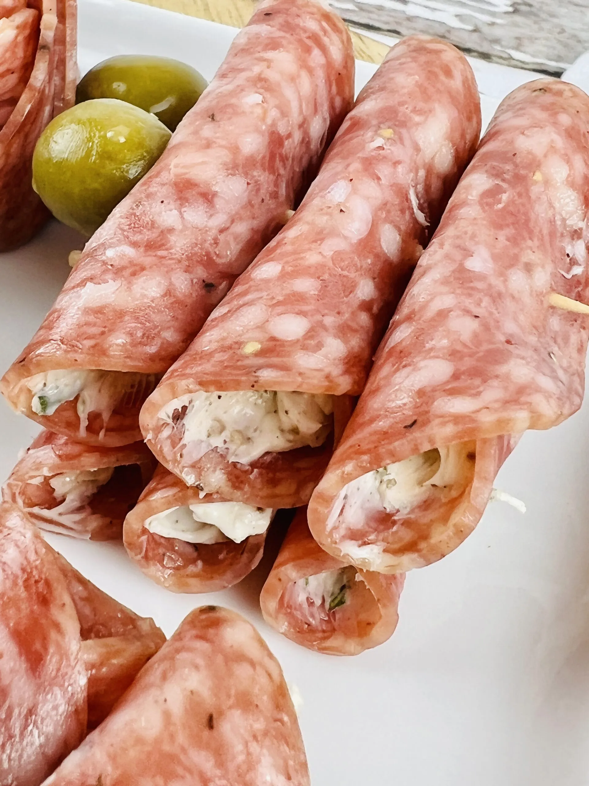 Salami or Dried Beef Roll Up