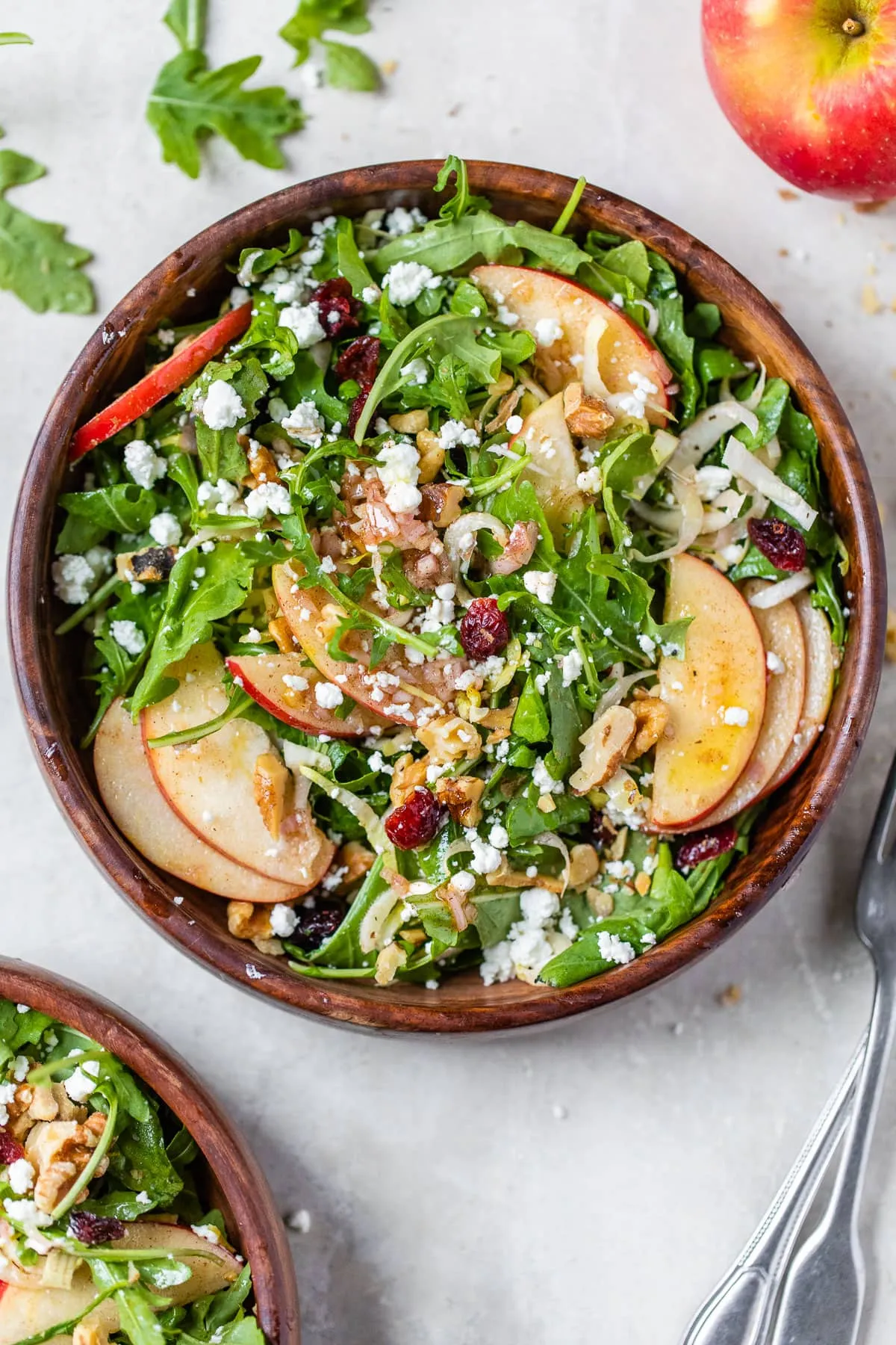 Salmon and Apple Walnut Salad