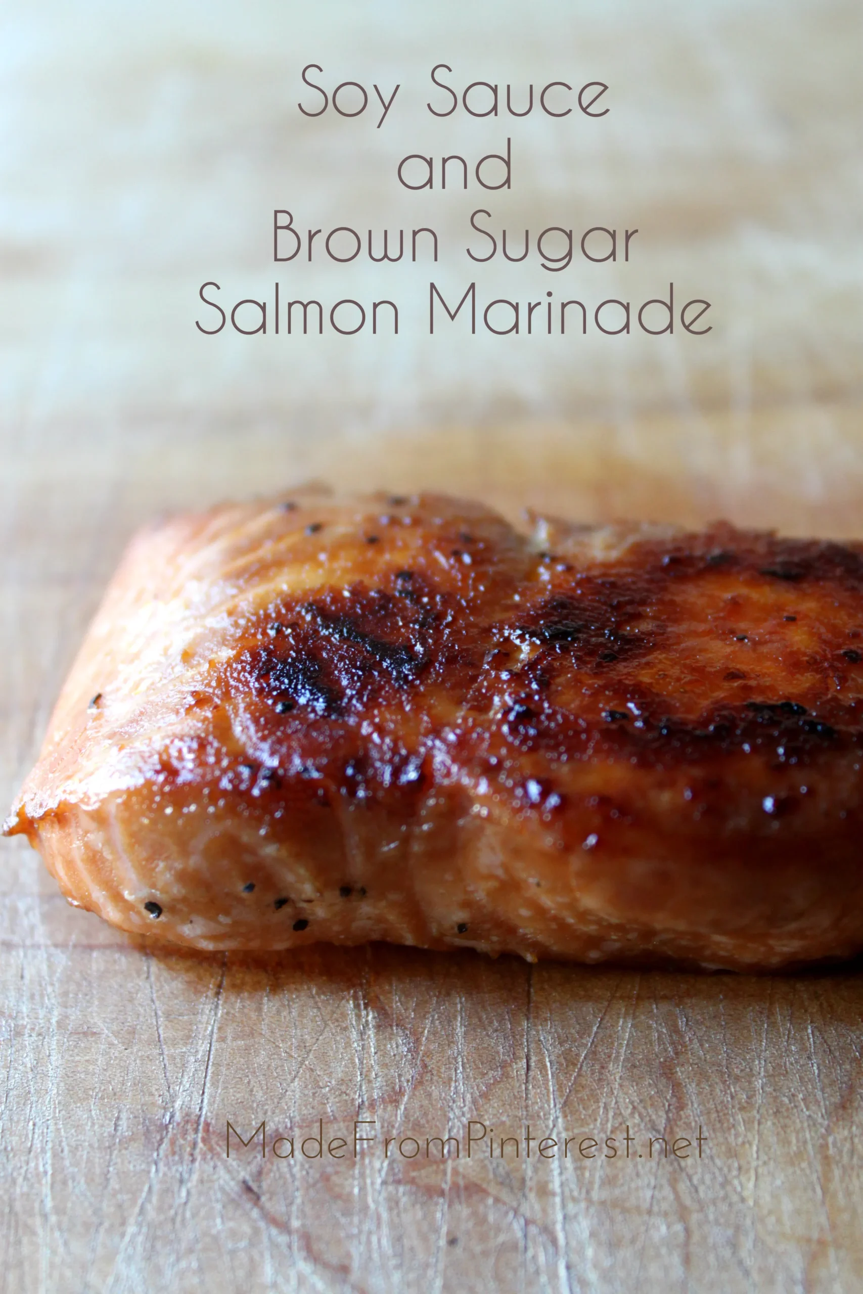 Salmon with Soy Sauce and Brown Sugar Marinade