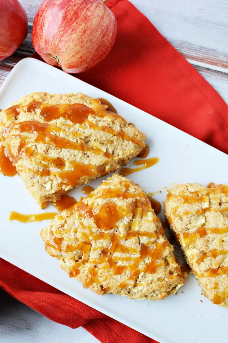Salted Caramel Apple Scones