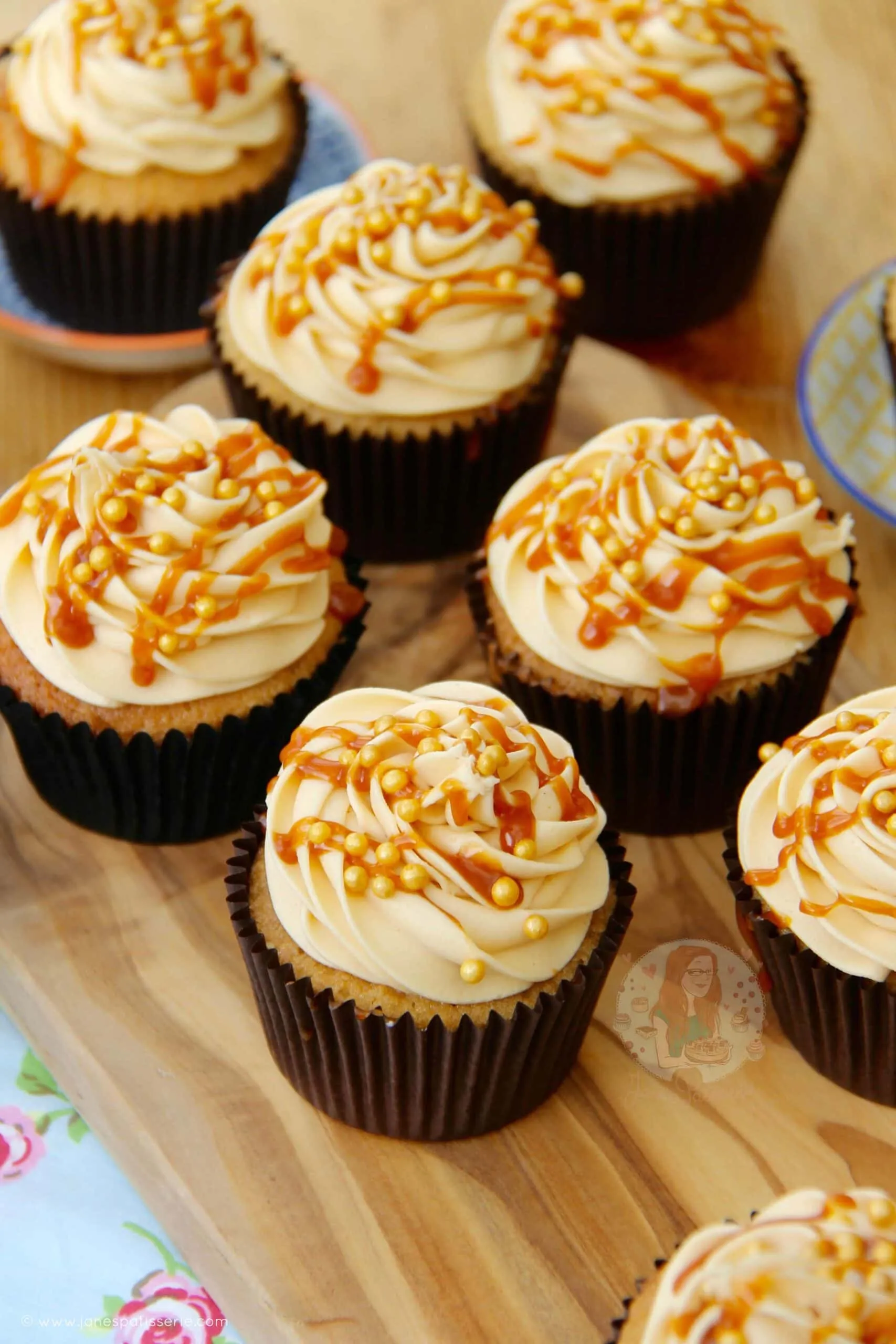 Salted Caramel Carrot Cake Cupcakes
