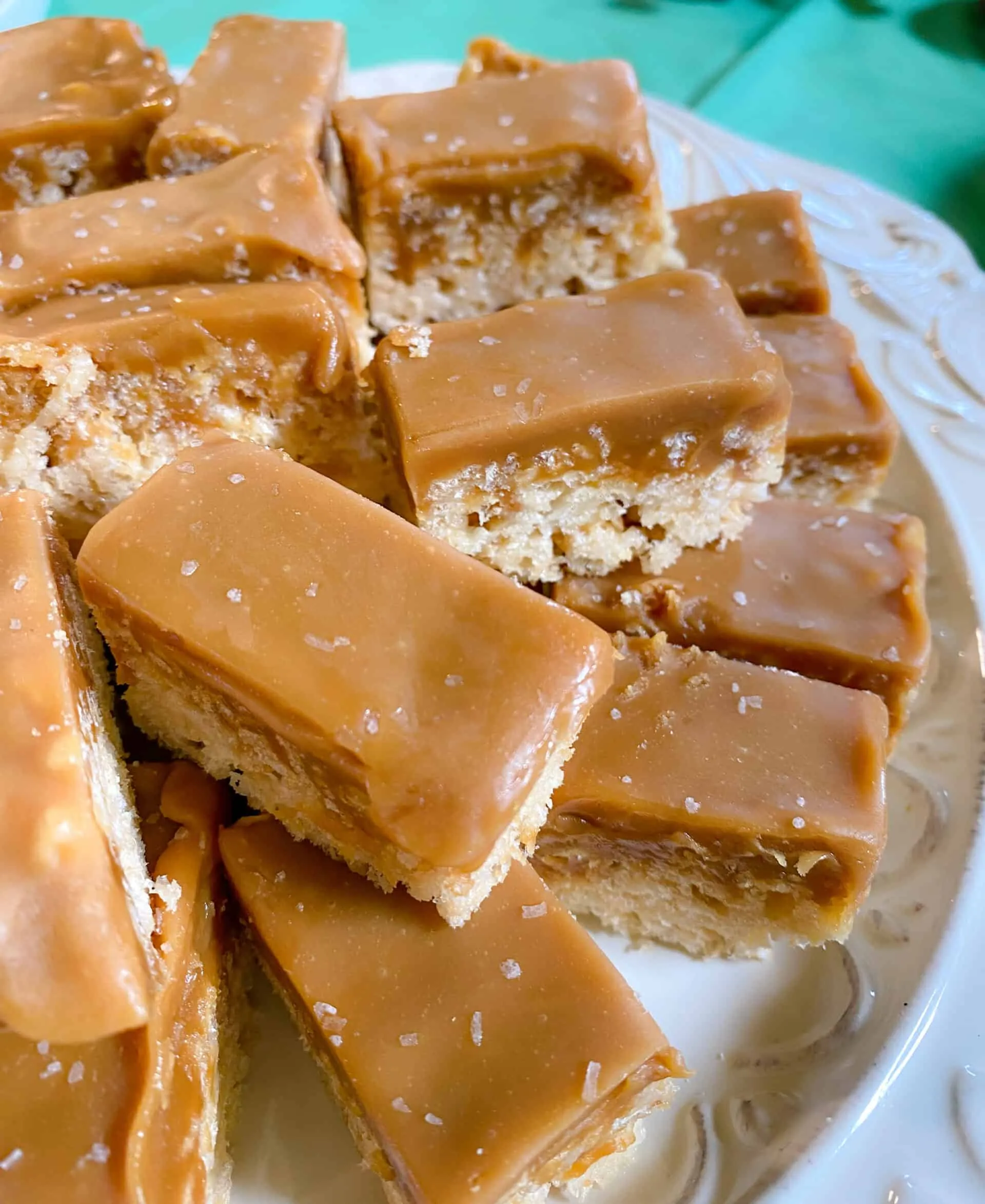 Salted Caramel Rice Krispie Bars