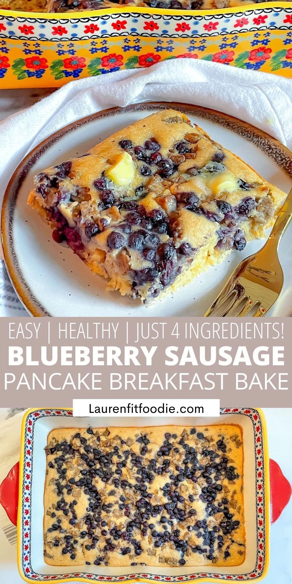 Sausage Blueberry Pancake Breakfast Muffins